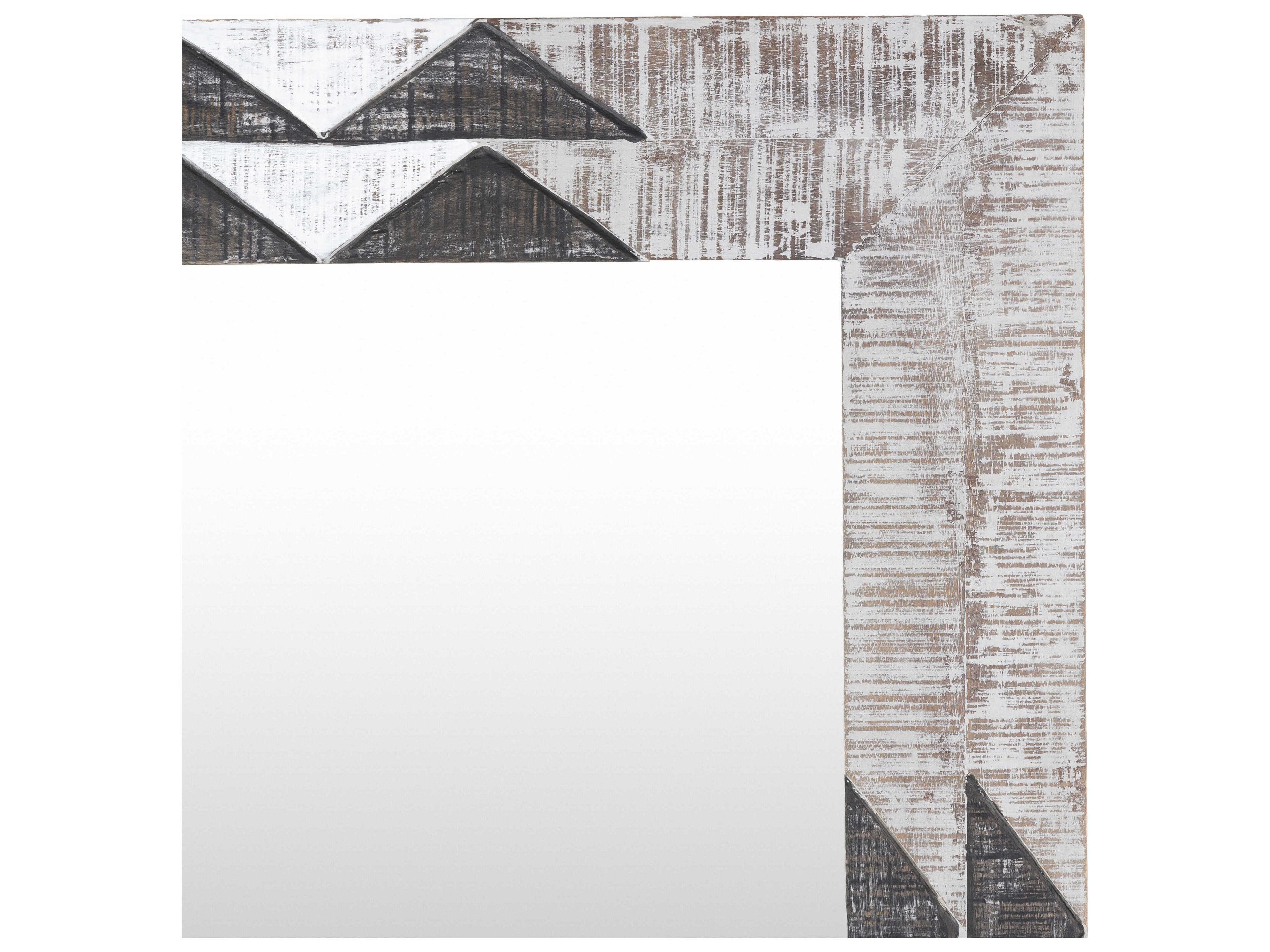 Surya Amrapali Charcoal White Rectangular Wall Mirror