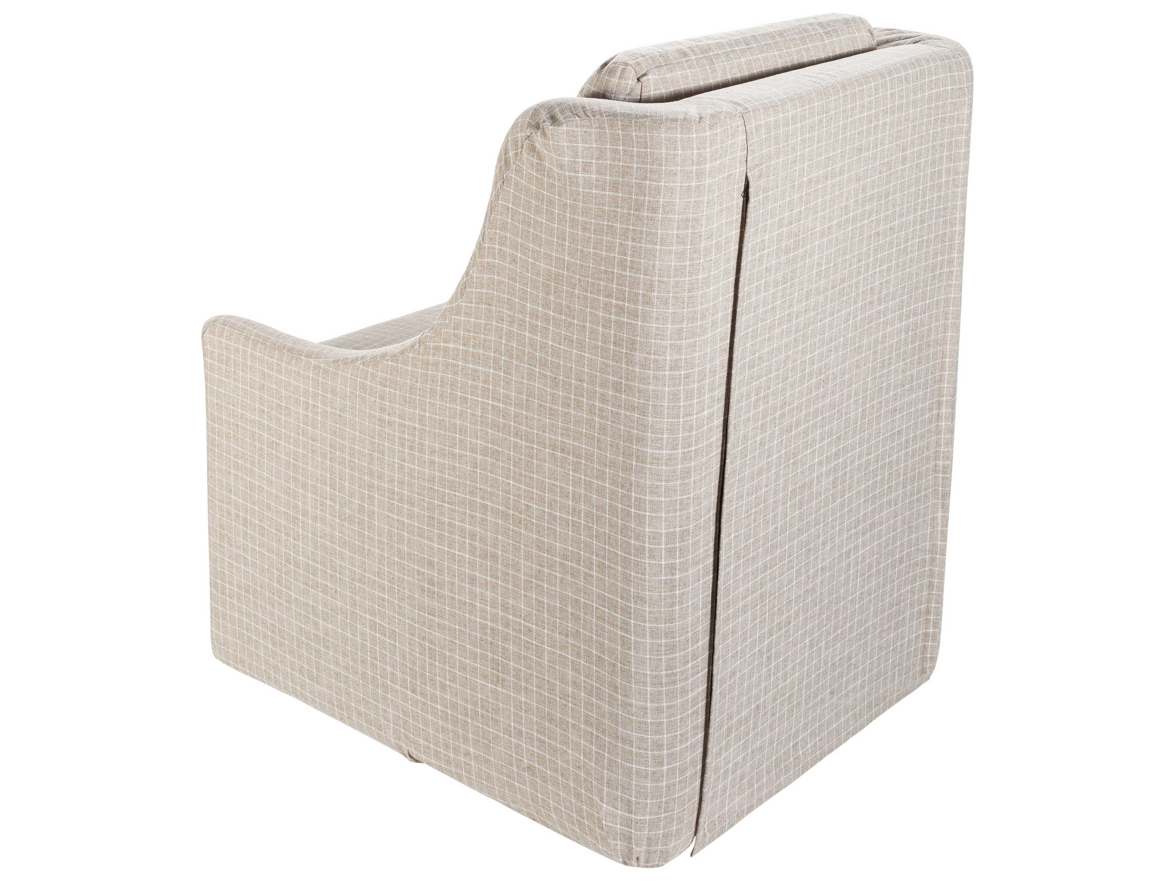 Surya Atkinson Swivel Beige Accent Chair 