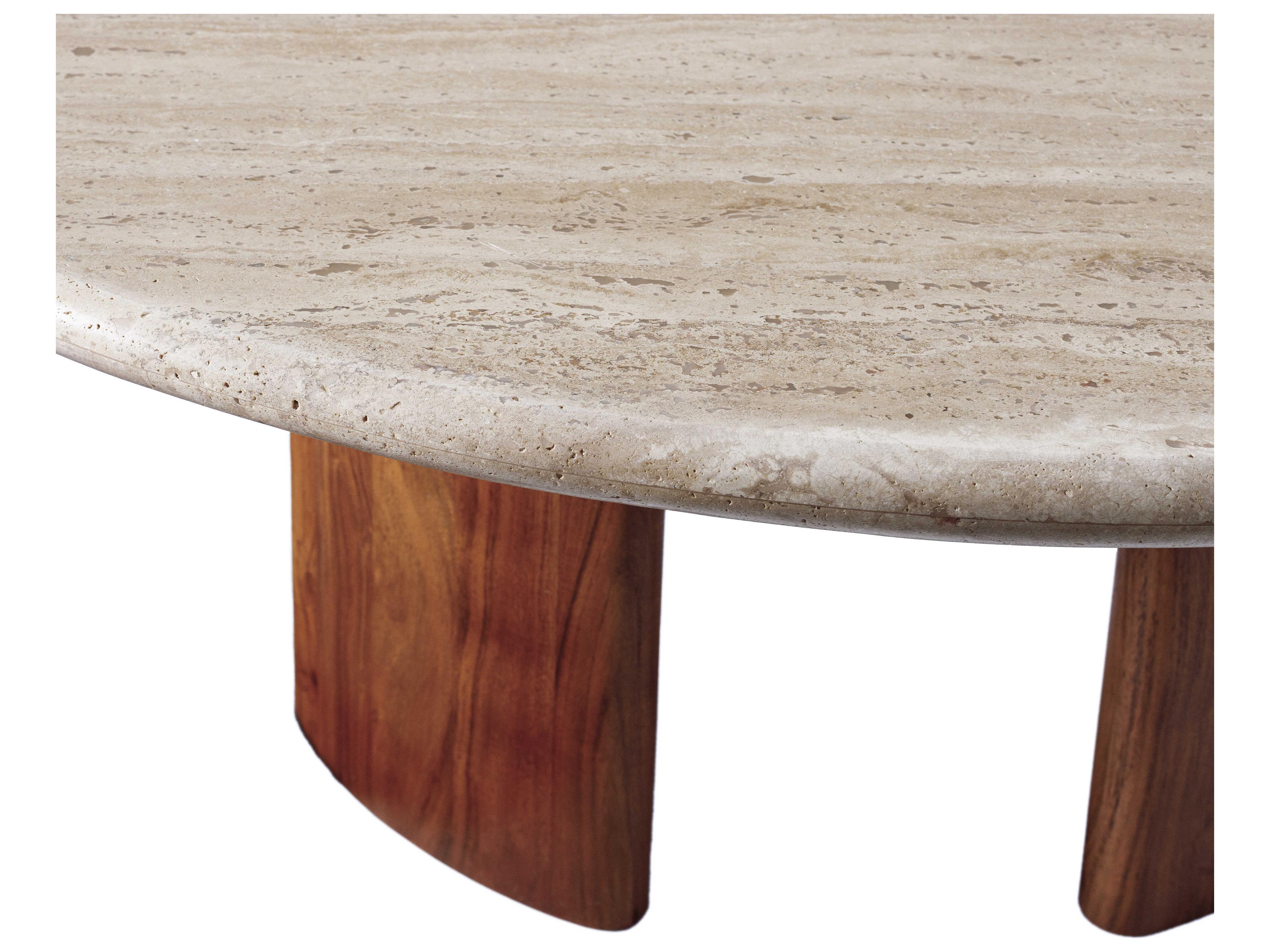 Surya Abacus Round Cream Brown Coffee Table