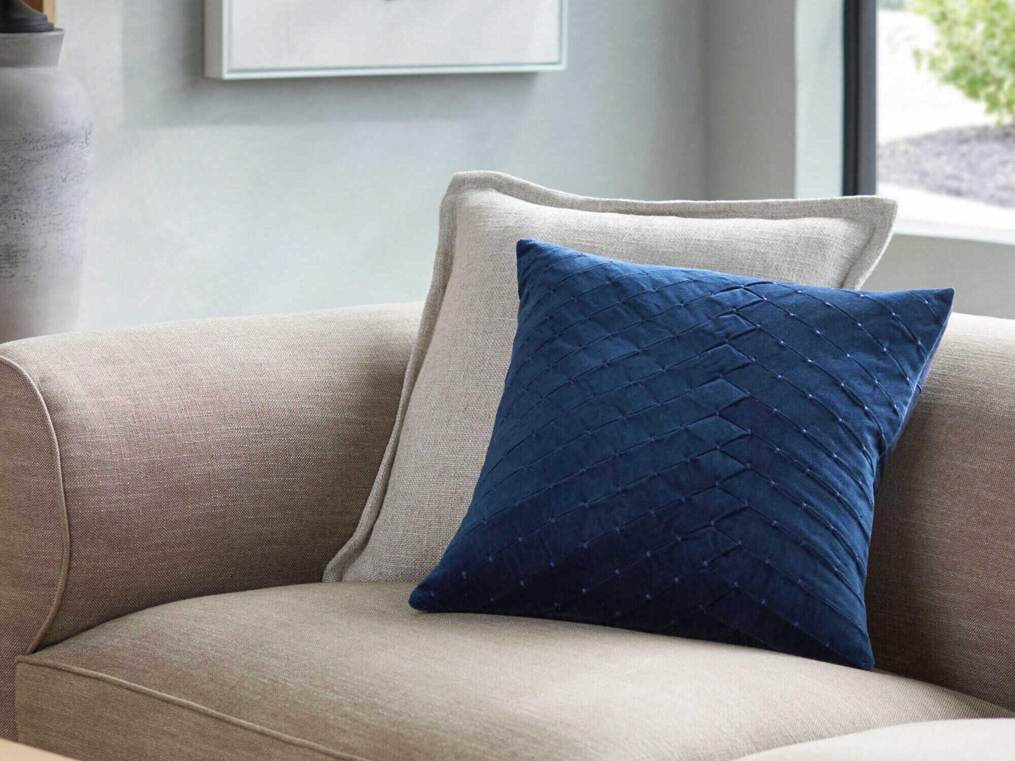 Surya Aviana Dark Blue Pillow