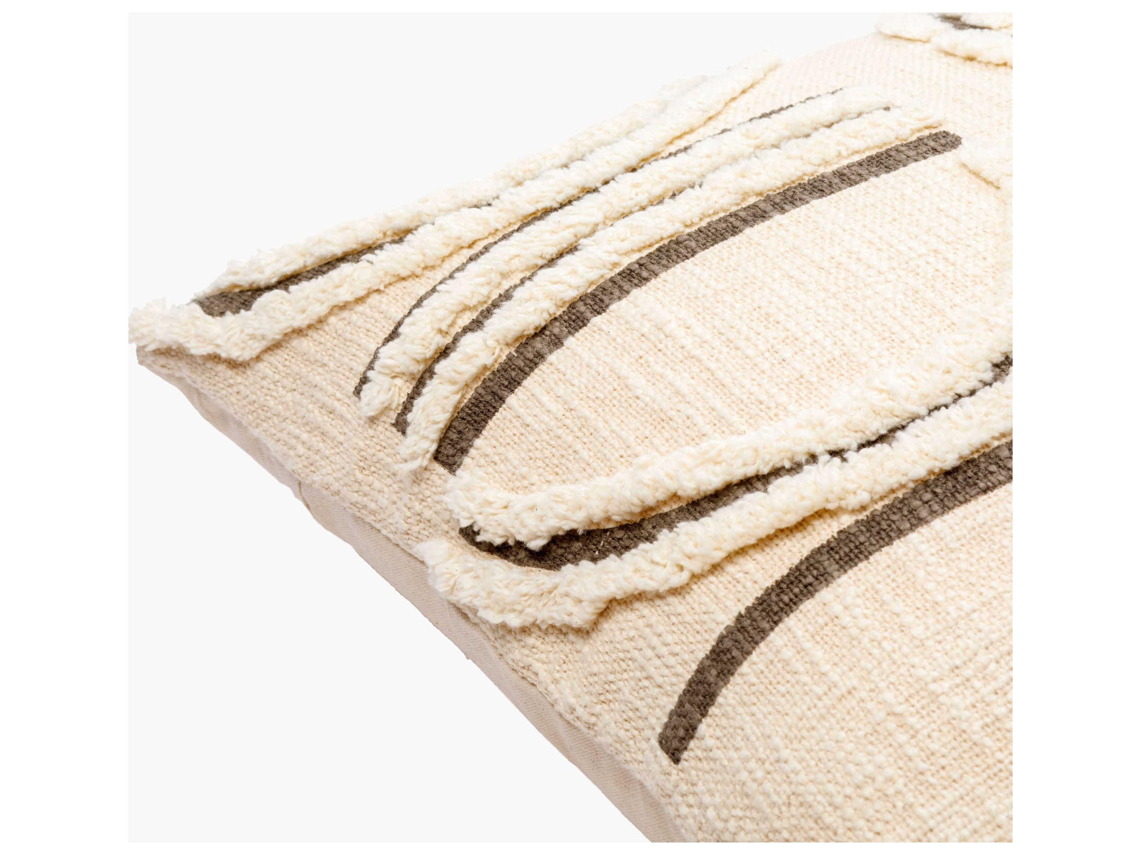 Surya Azibo Charcoal / Light Beige / Cream Pillow