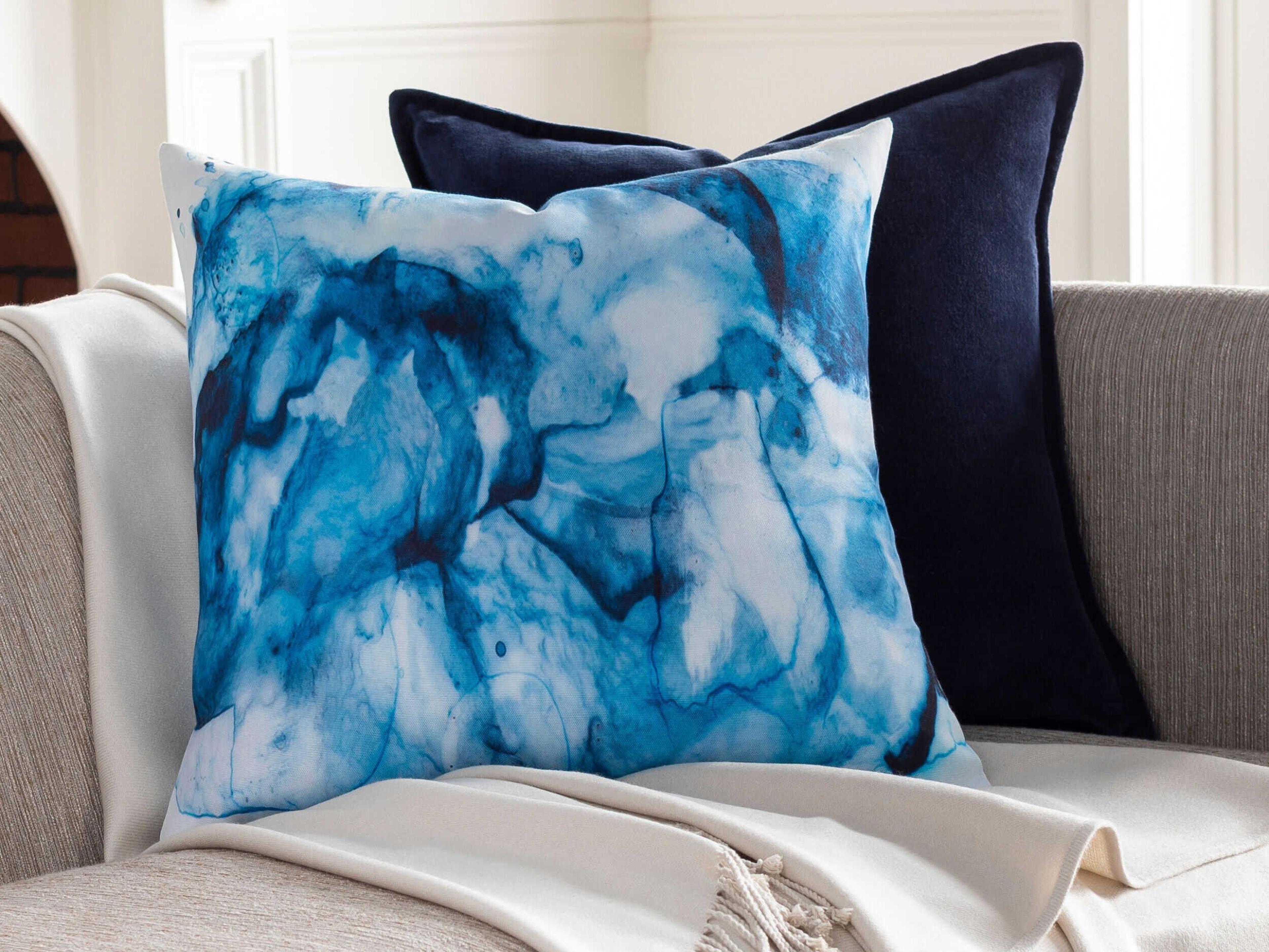 Surya Azora Silver Gray Pillow