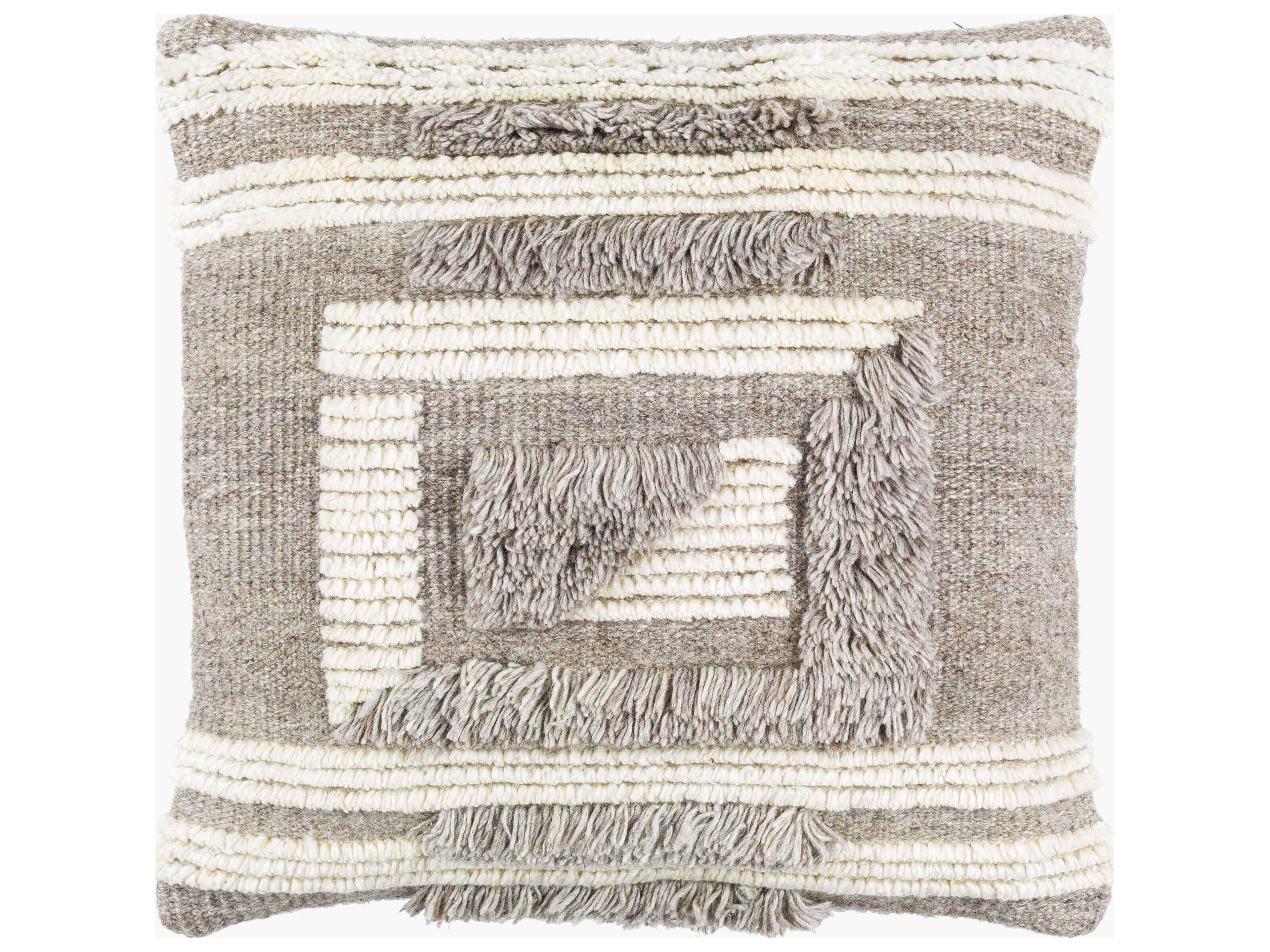 Baracoa Gray / Light Beige / Tan Pillow