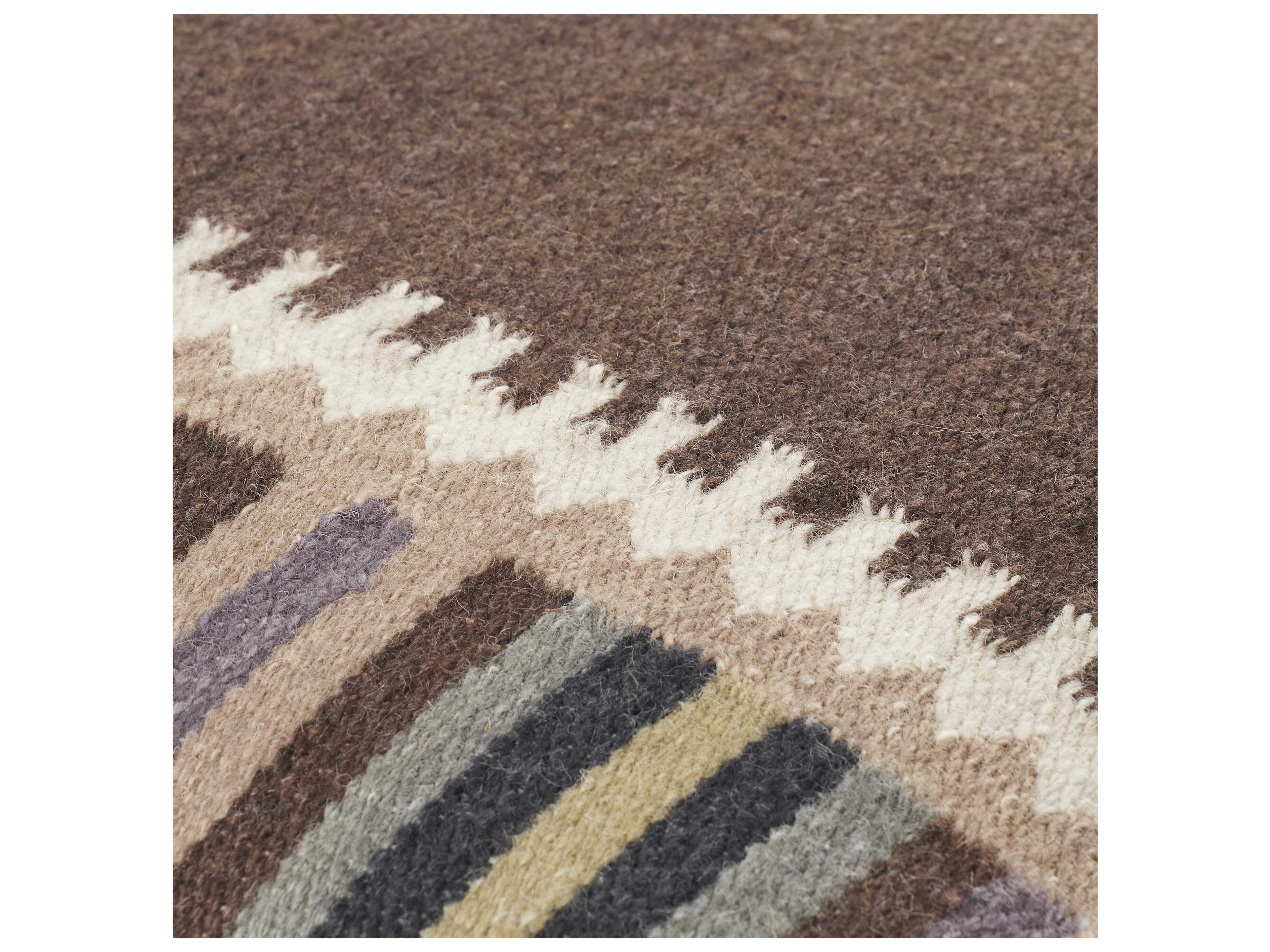 Surya Blanche Dark Brown Pillow