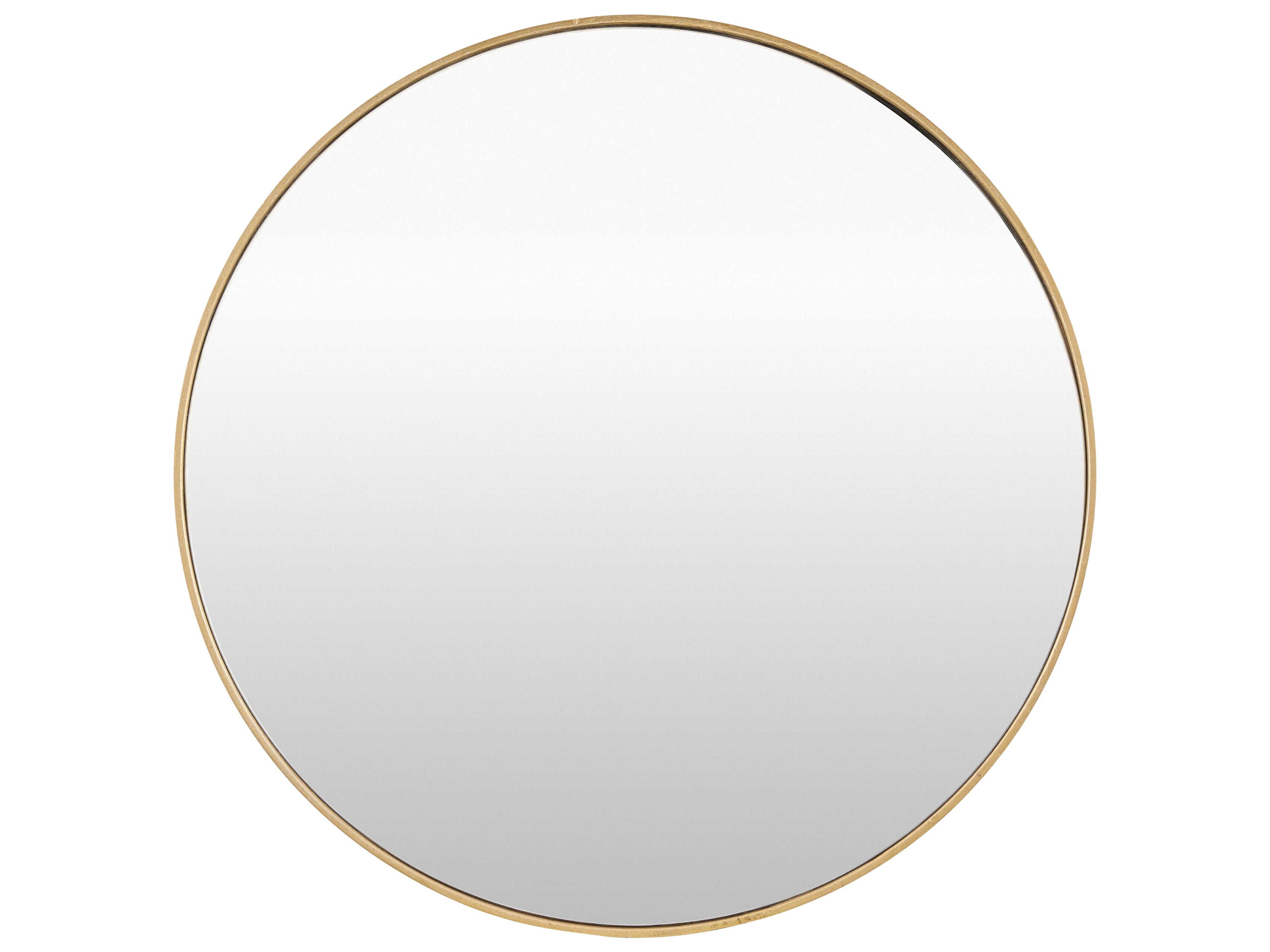 Bahia Gold Round Wall Mirror