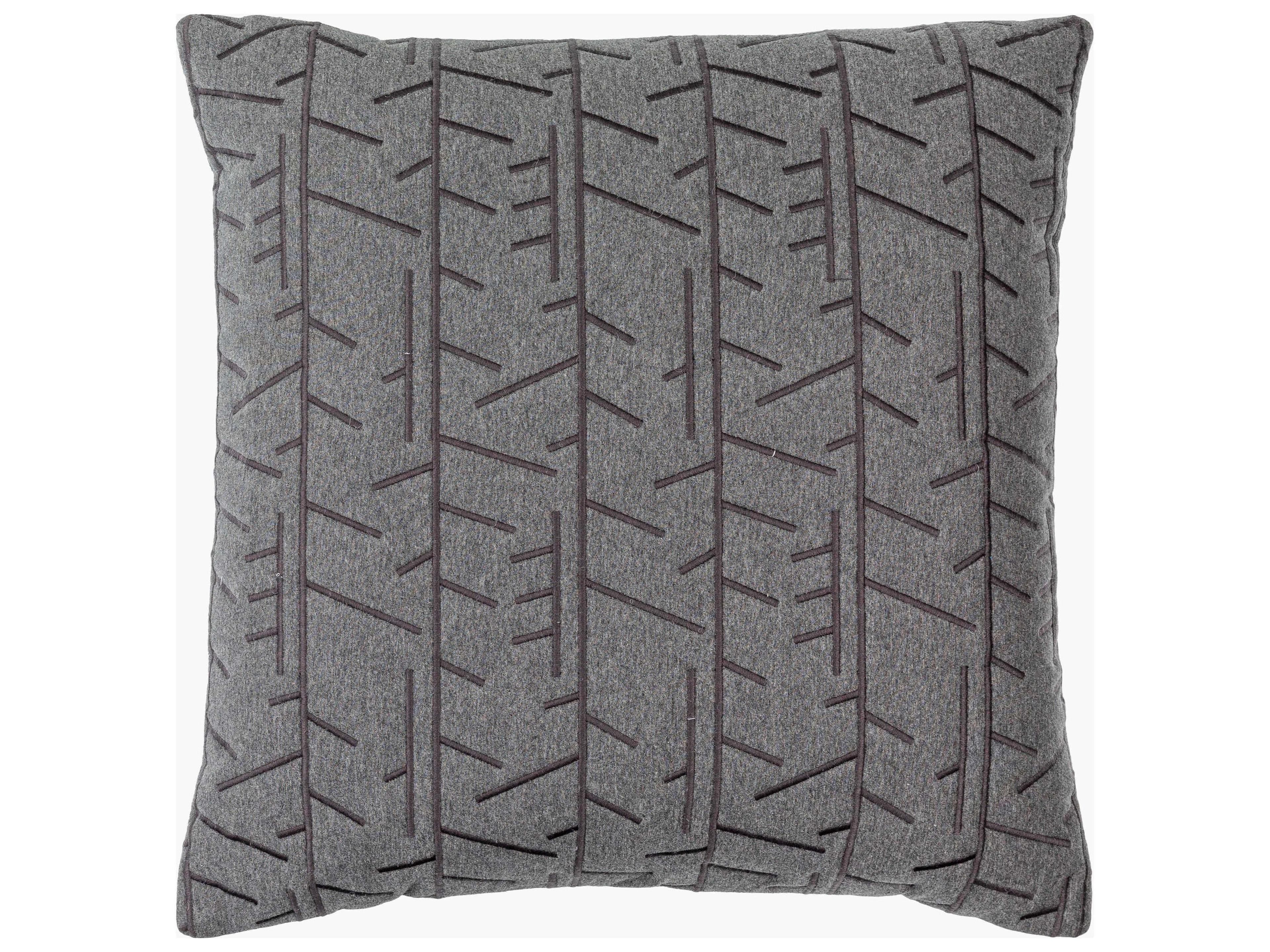 Branched Charcoal Pillow