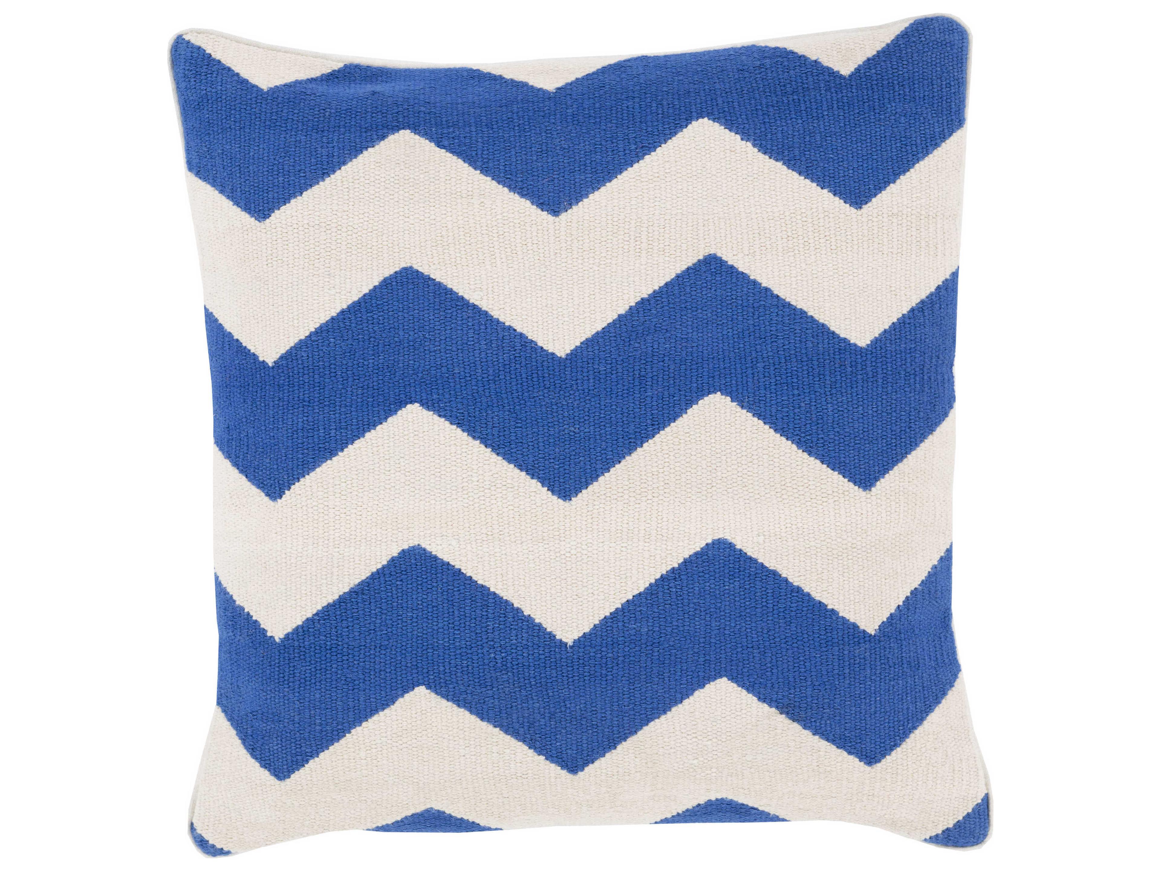 Surya Bold Geo Blue Pillow