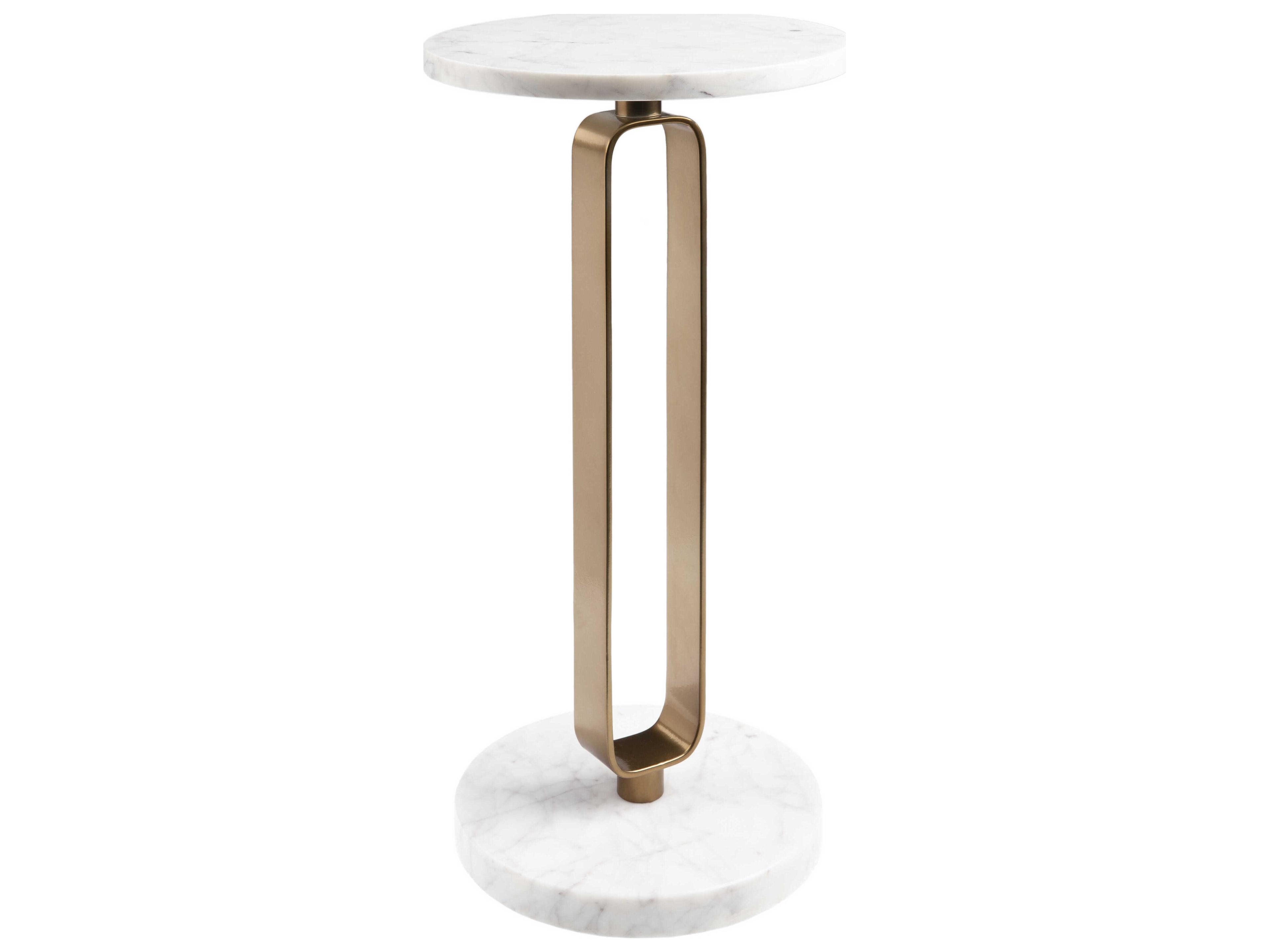Bendigo Round Marble End Table