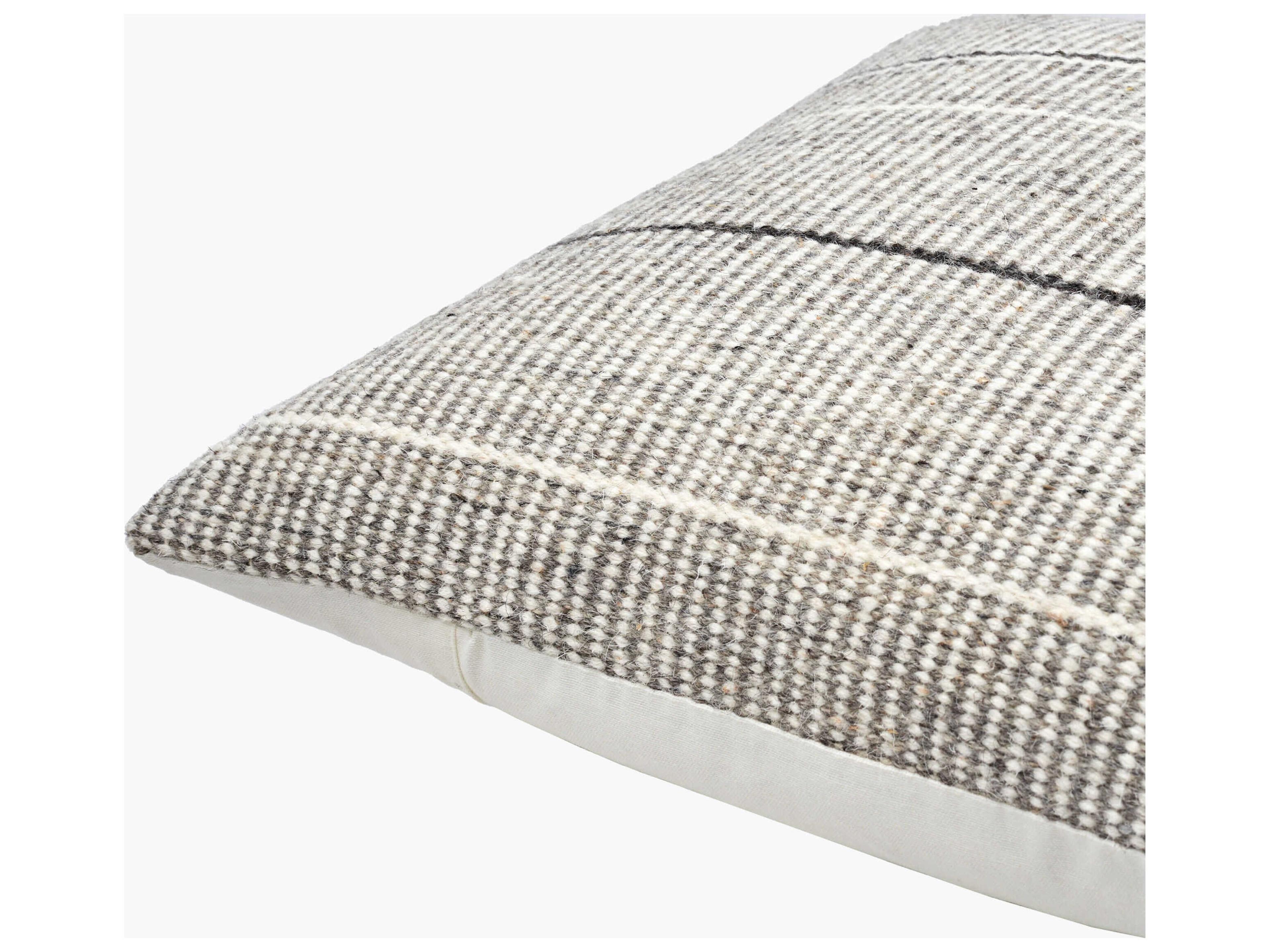 Surya Borderline Taupe Pillow