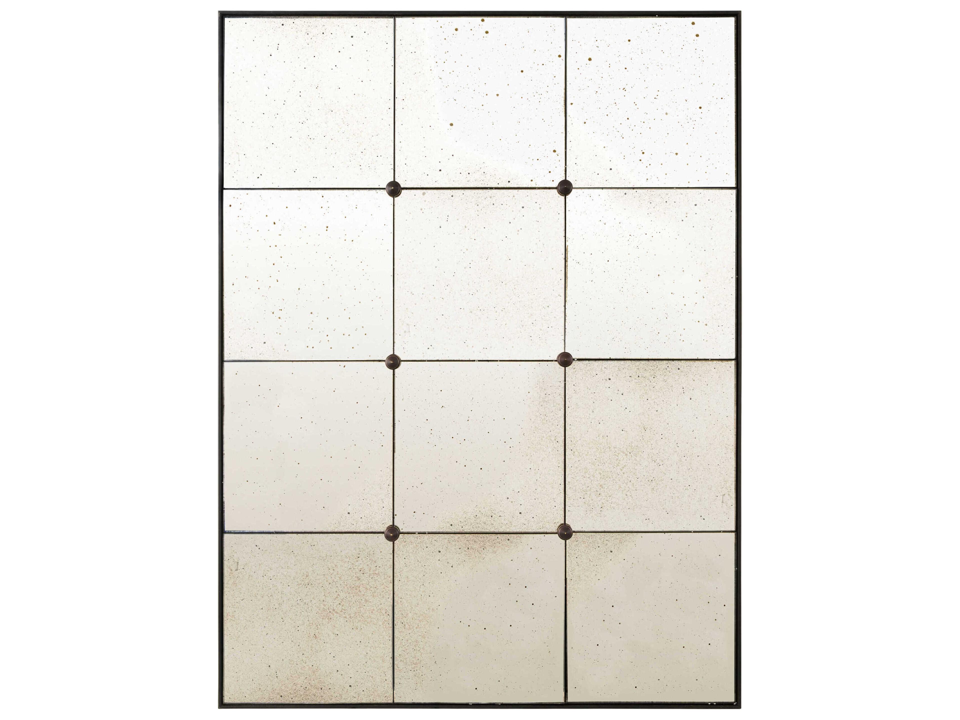 Belleza Black Rectangular Antique Mirror