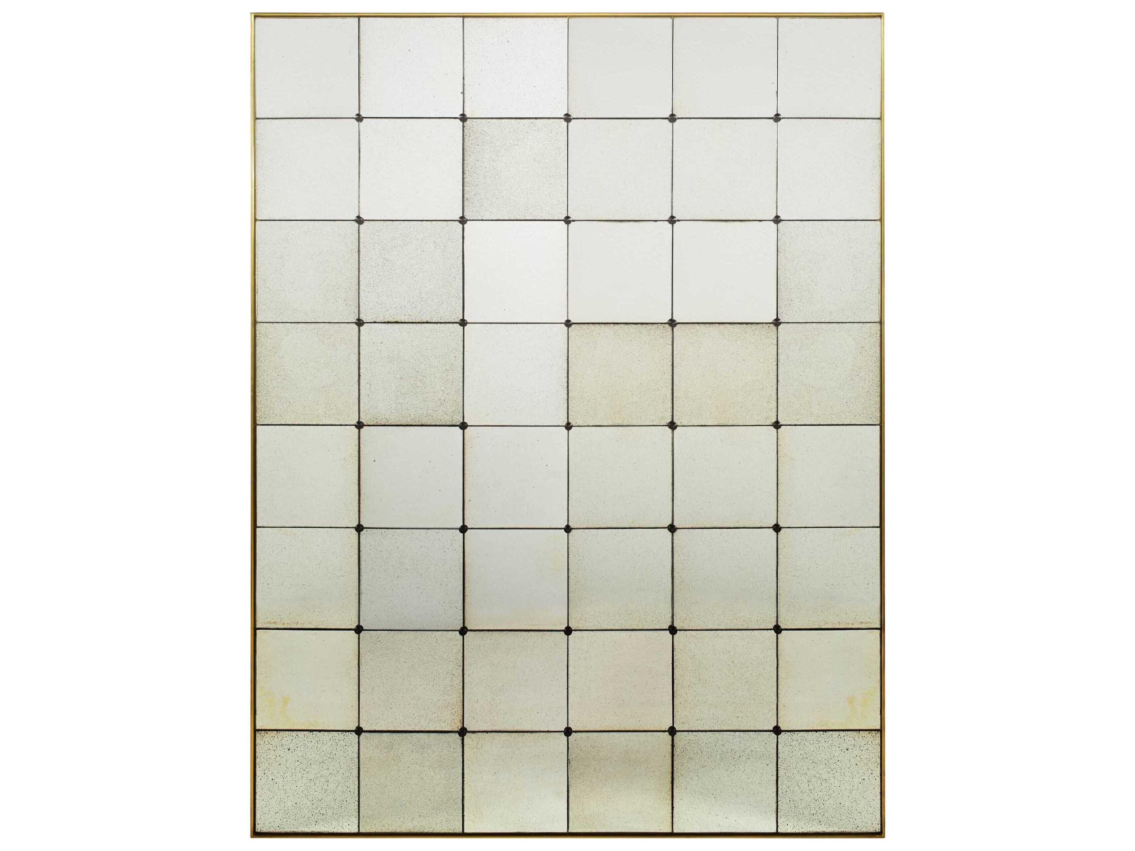 Belleza Champagne Rectangular Antique Mirror