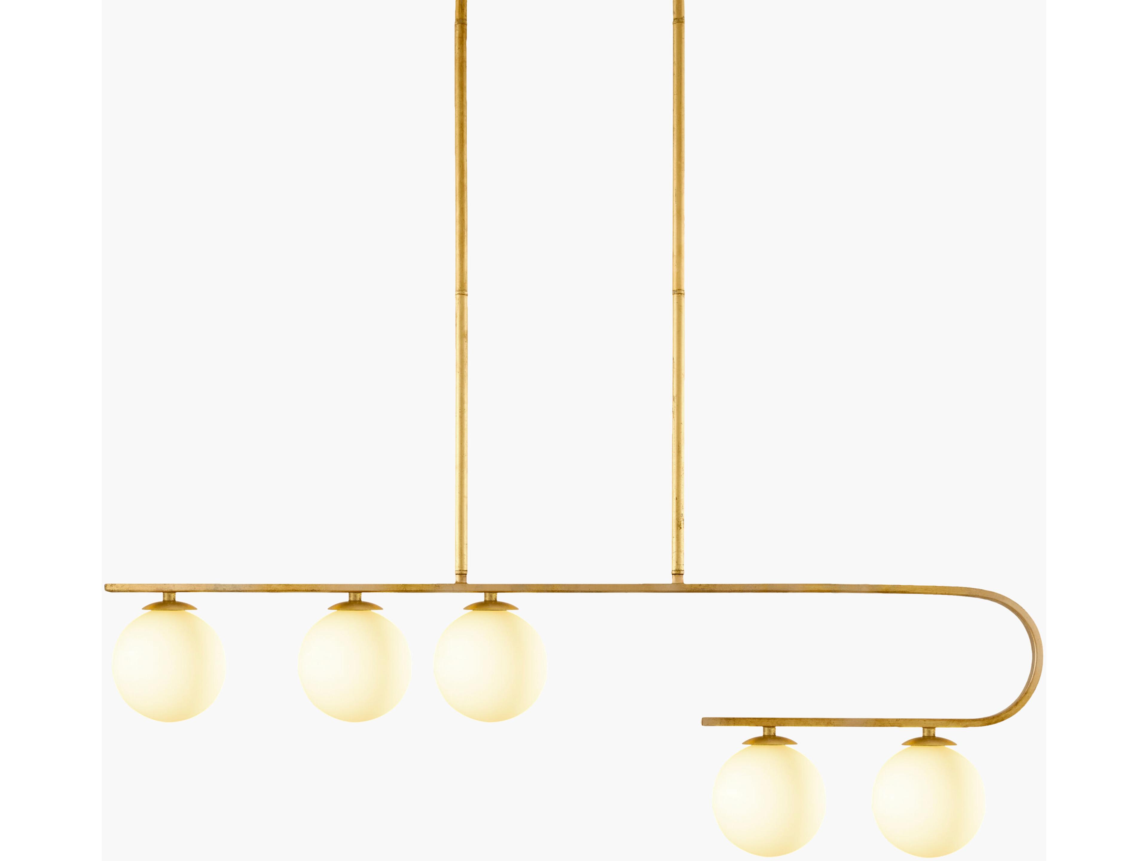 Bernay 5-Light Gold Island Pendant