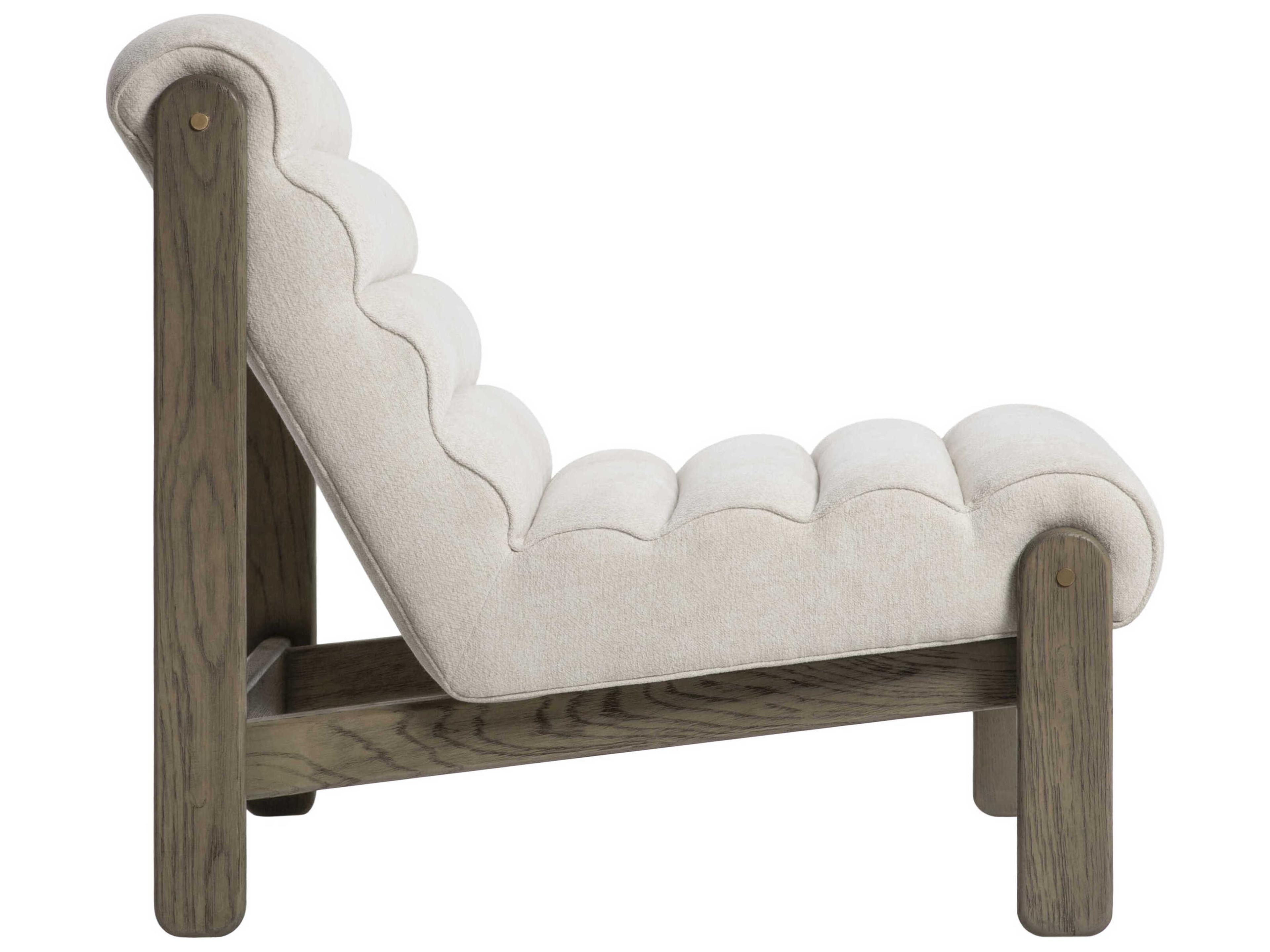 Surya Berland White Accent Chair 