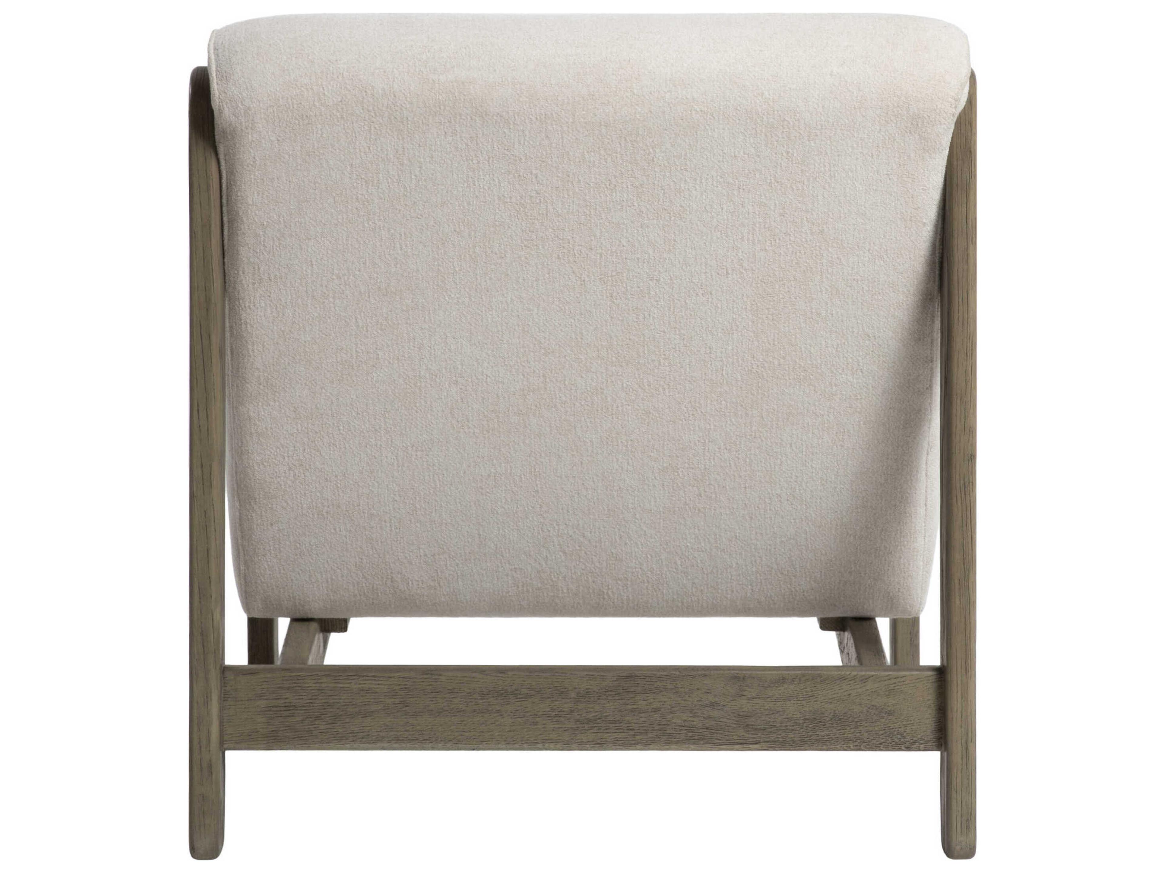 Surya Berland White Accent Chair 