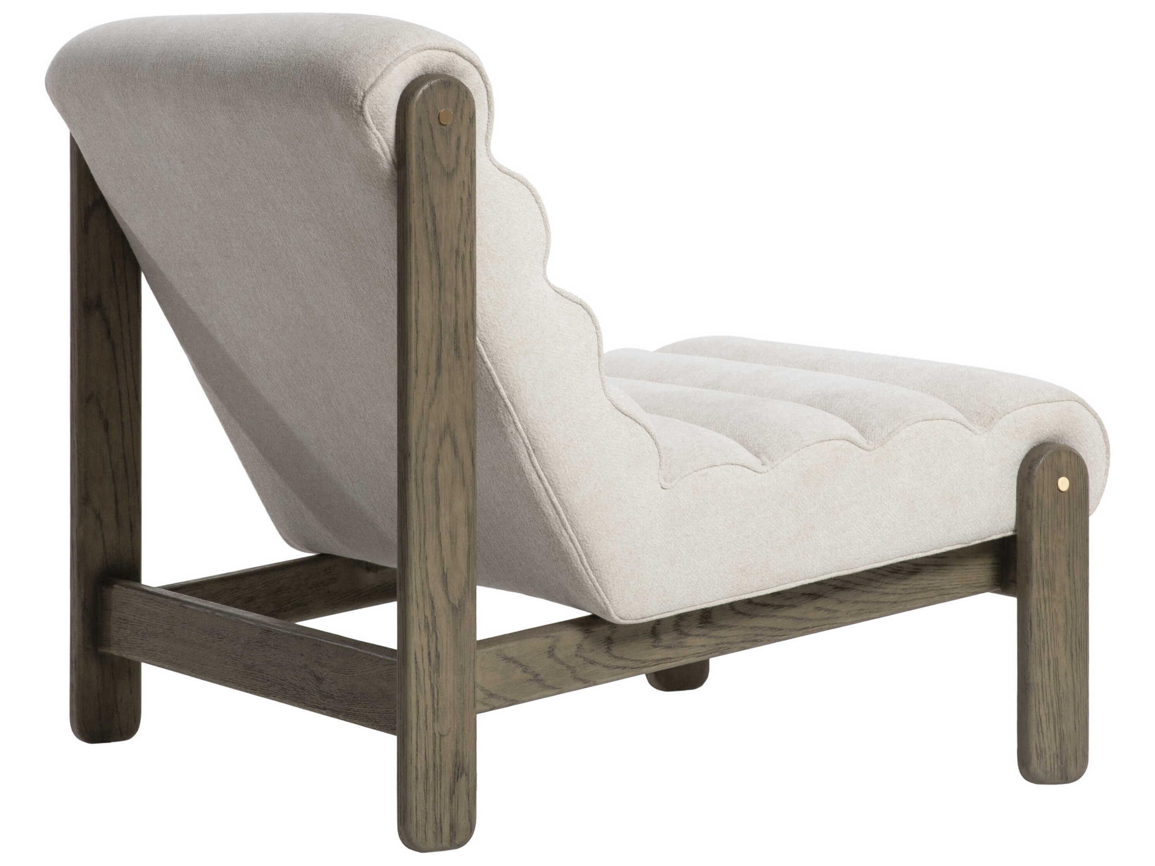 Surya Berland White Accent Chair 