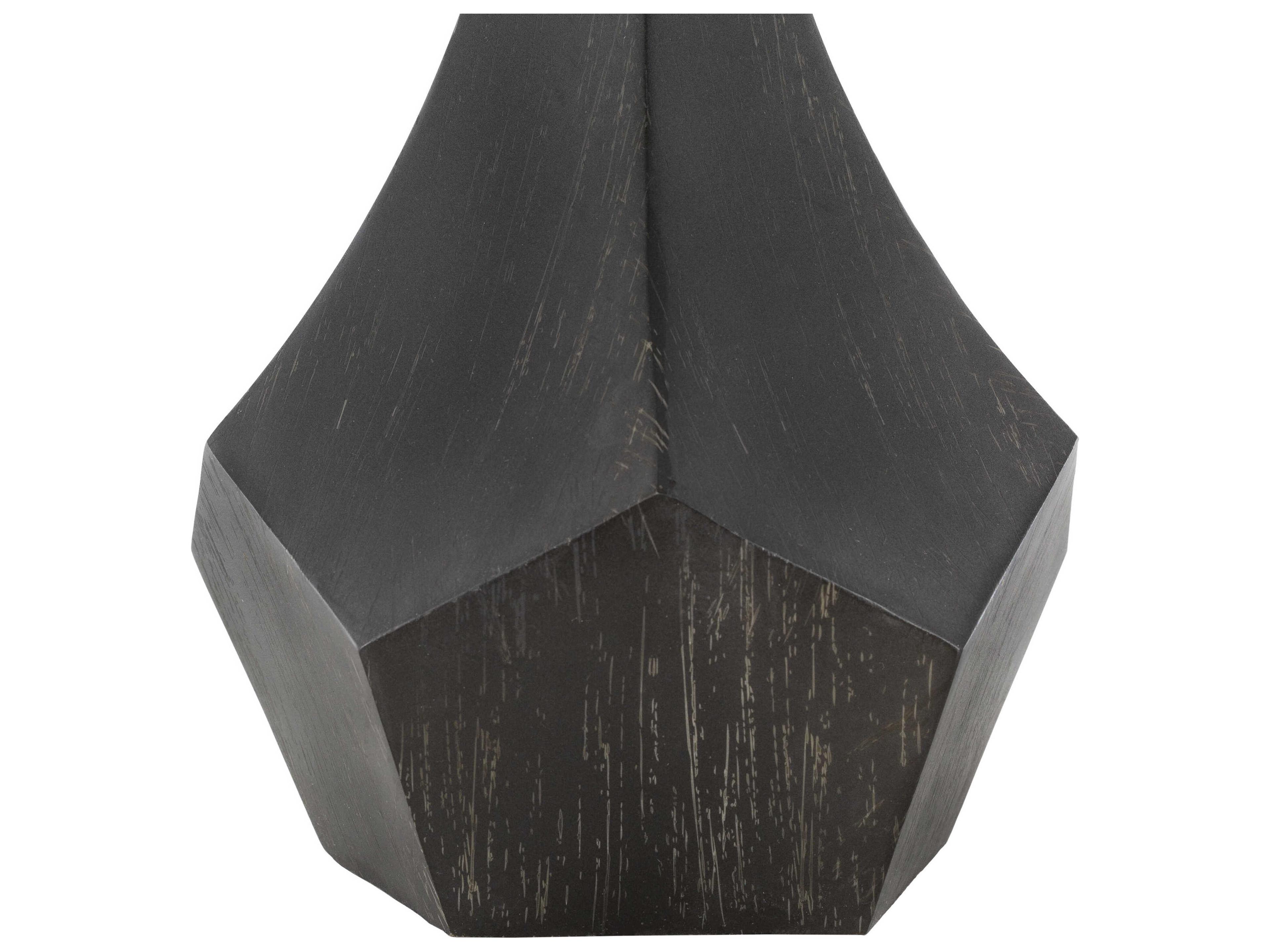 Surya Braelynn Charcoal Ivory White Linen Gray Buffet Lamp