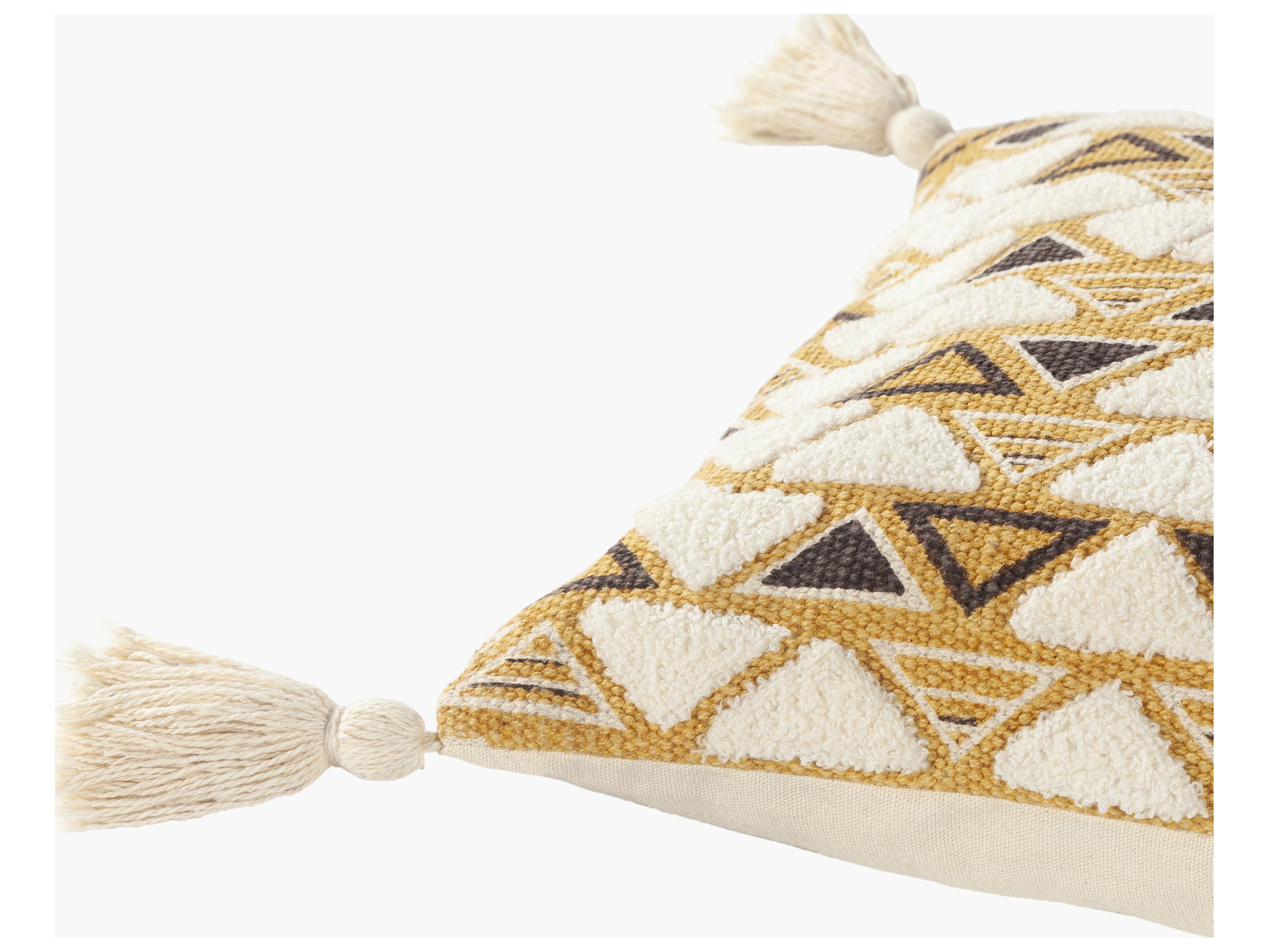 Surya Binga Mustard Pillow