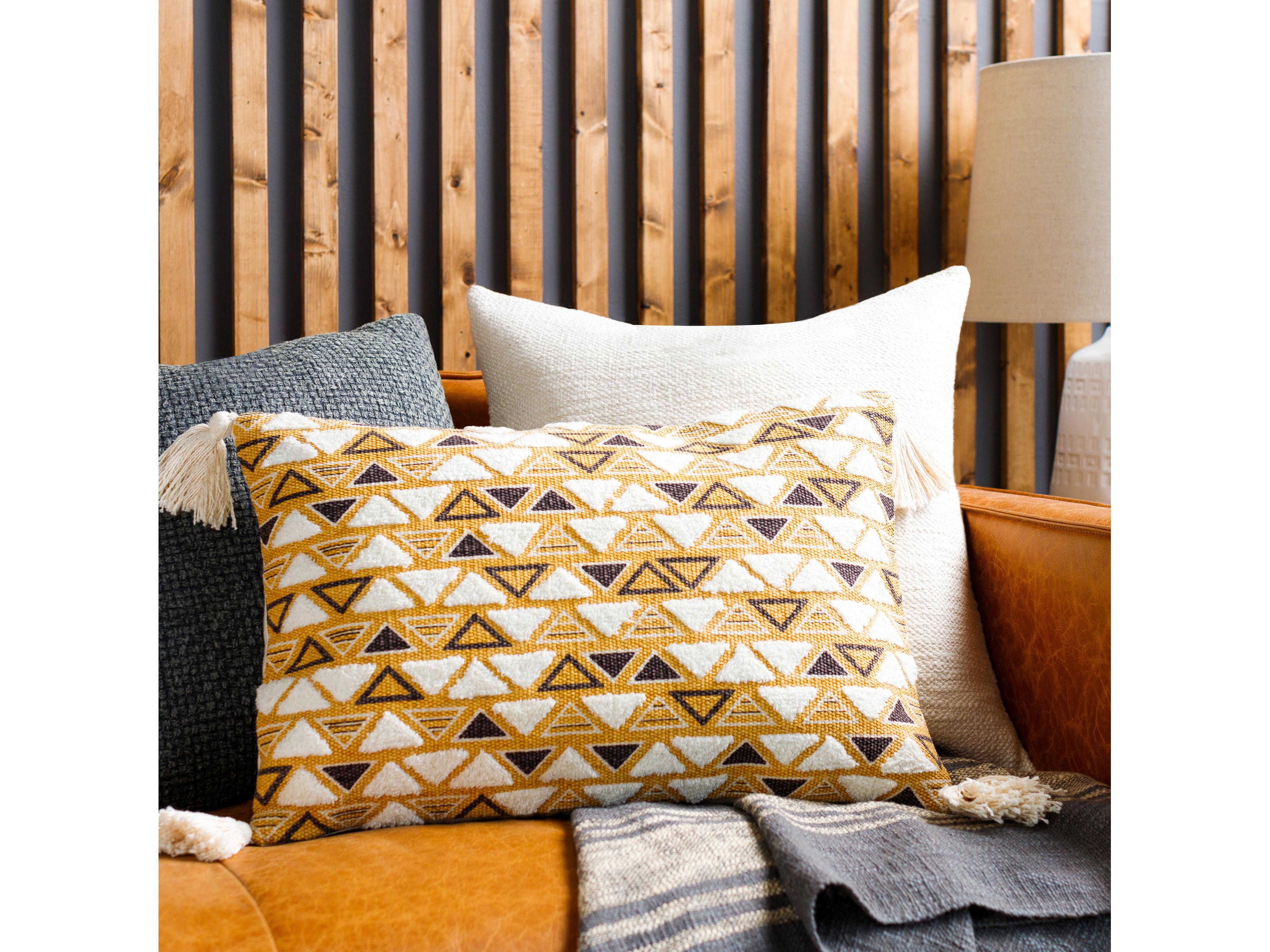 Surya Binga Mustard Pillow