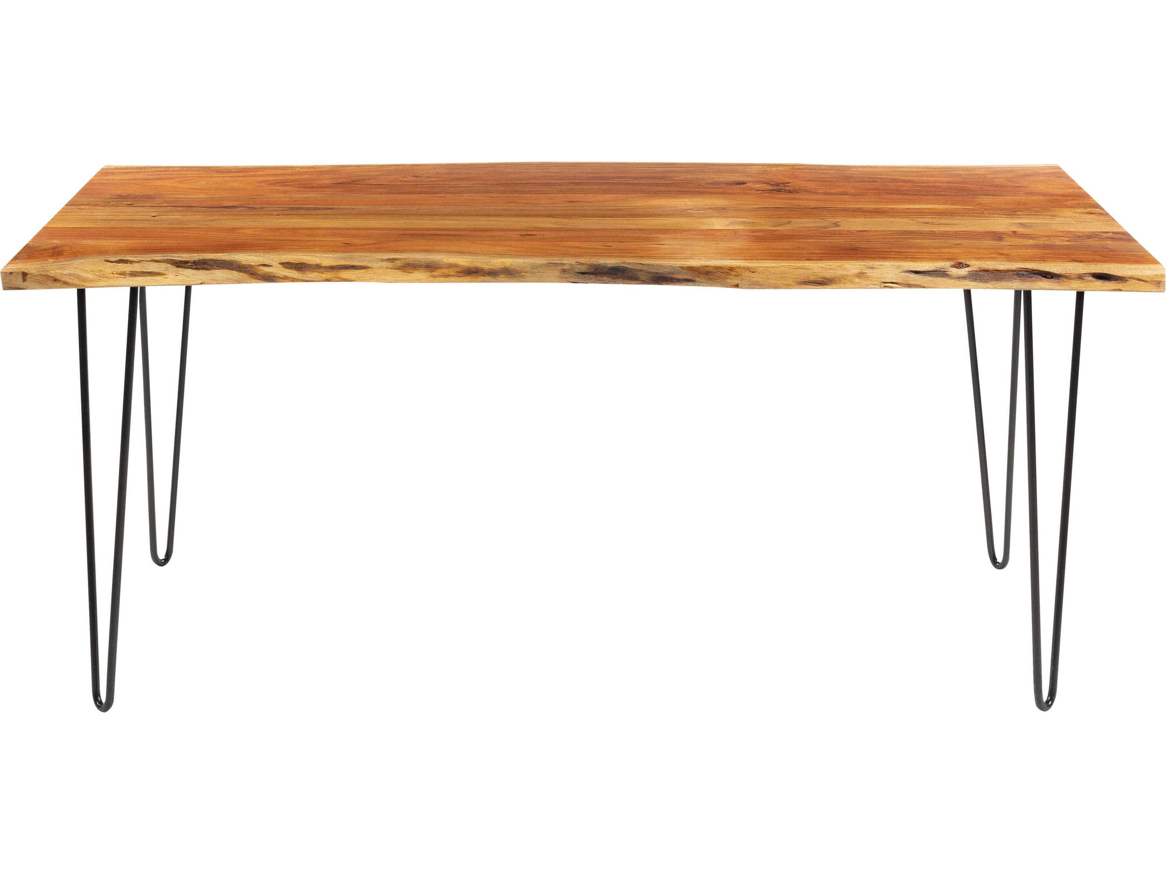 Surya Bergen Rectangular Wood Brown Black Dining Table