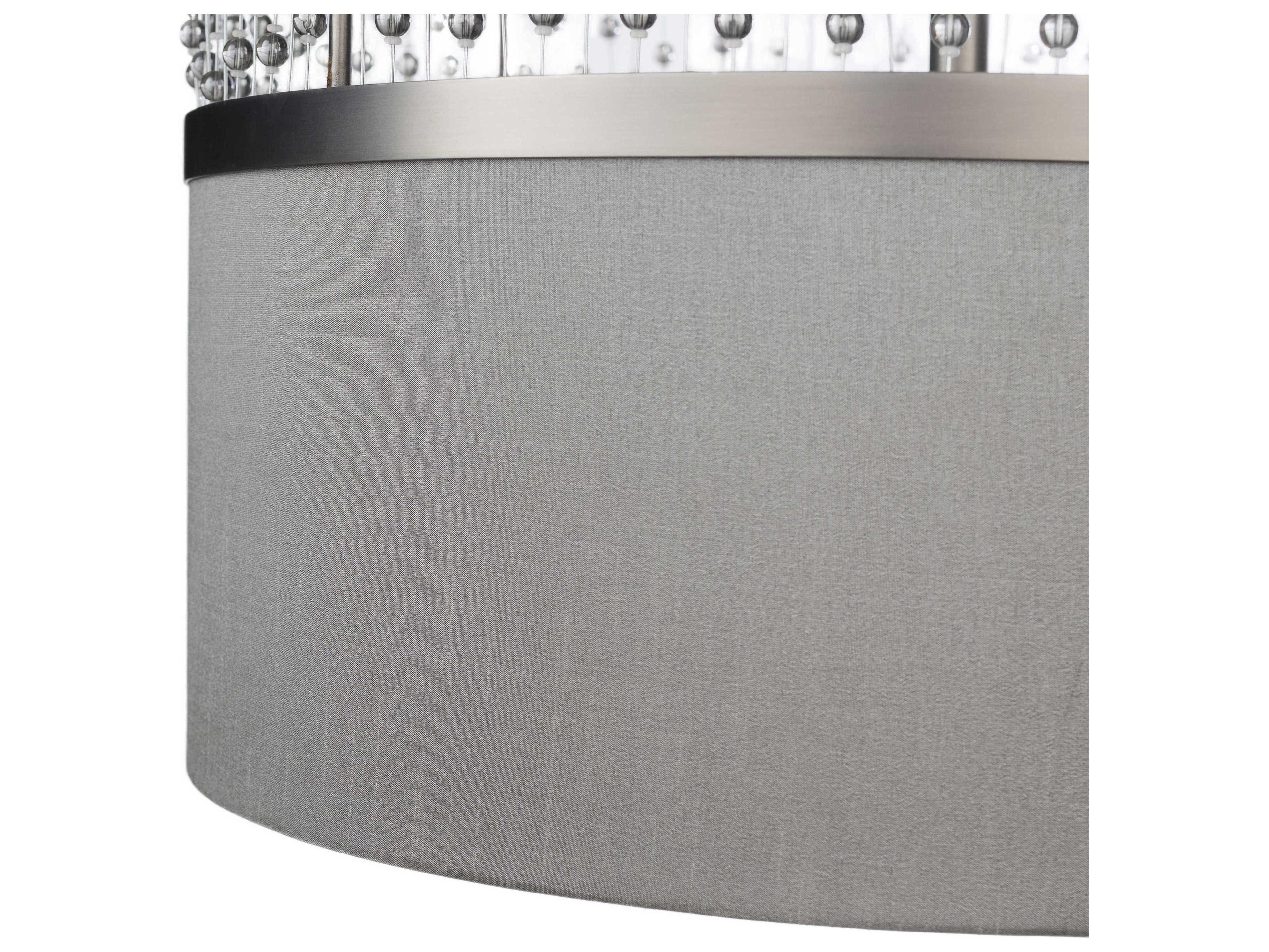 Surya Bijou 3-Light Metallic Nickel Pendant