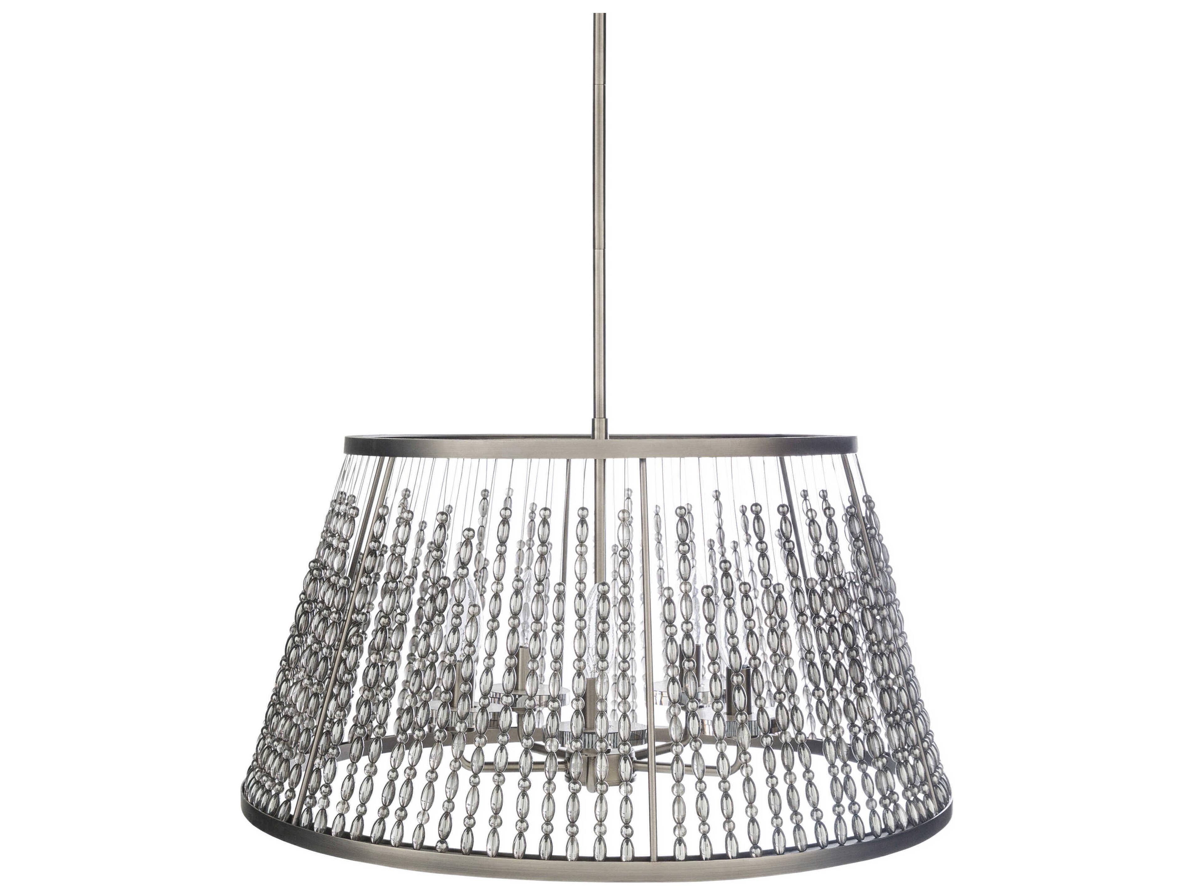 Bijou 5-Light Metallic Nickel Pendant