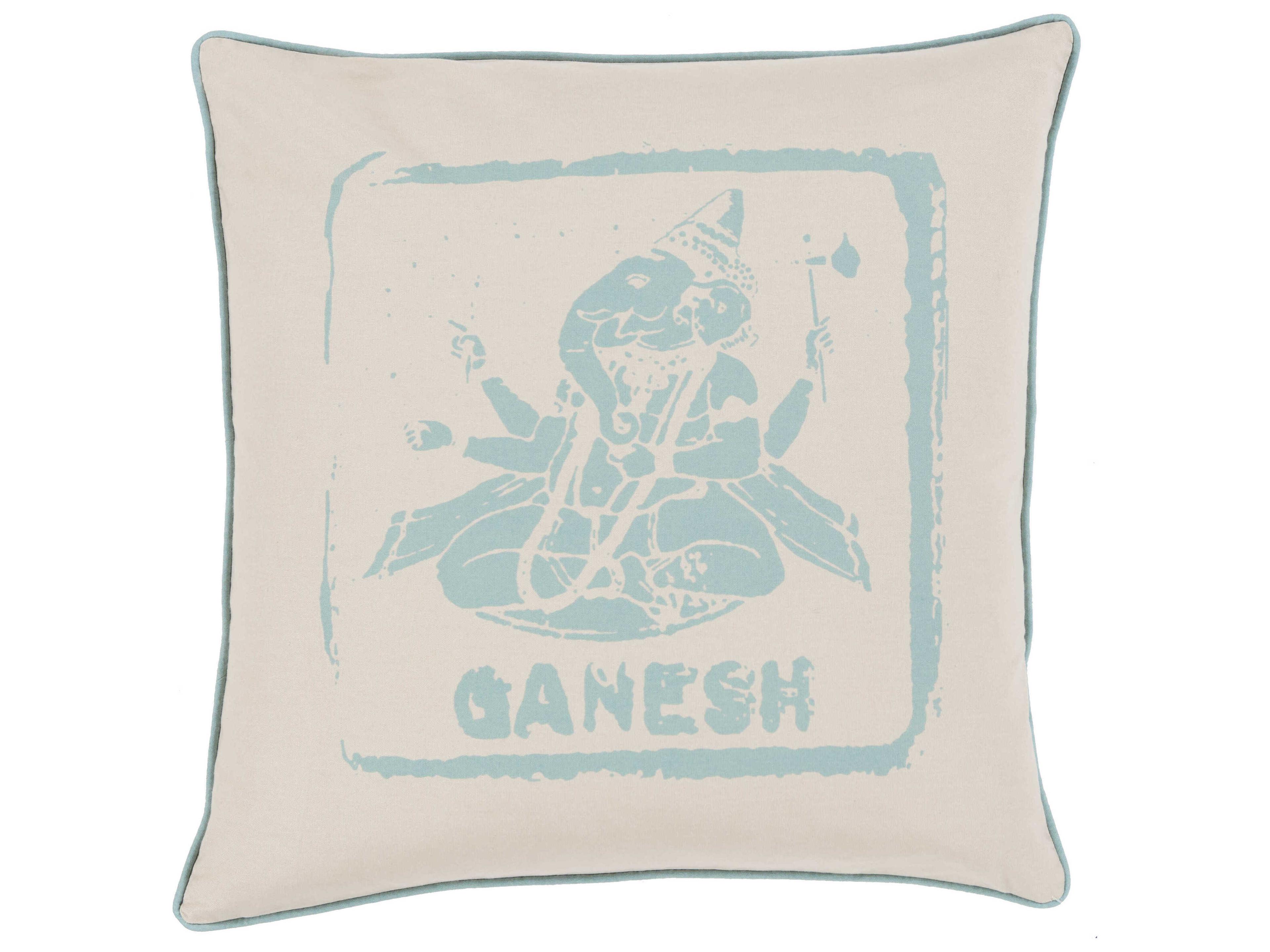 Big Kid Blocks Teal Pillow