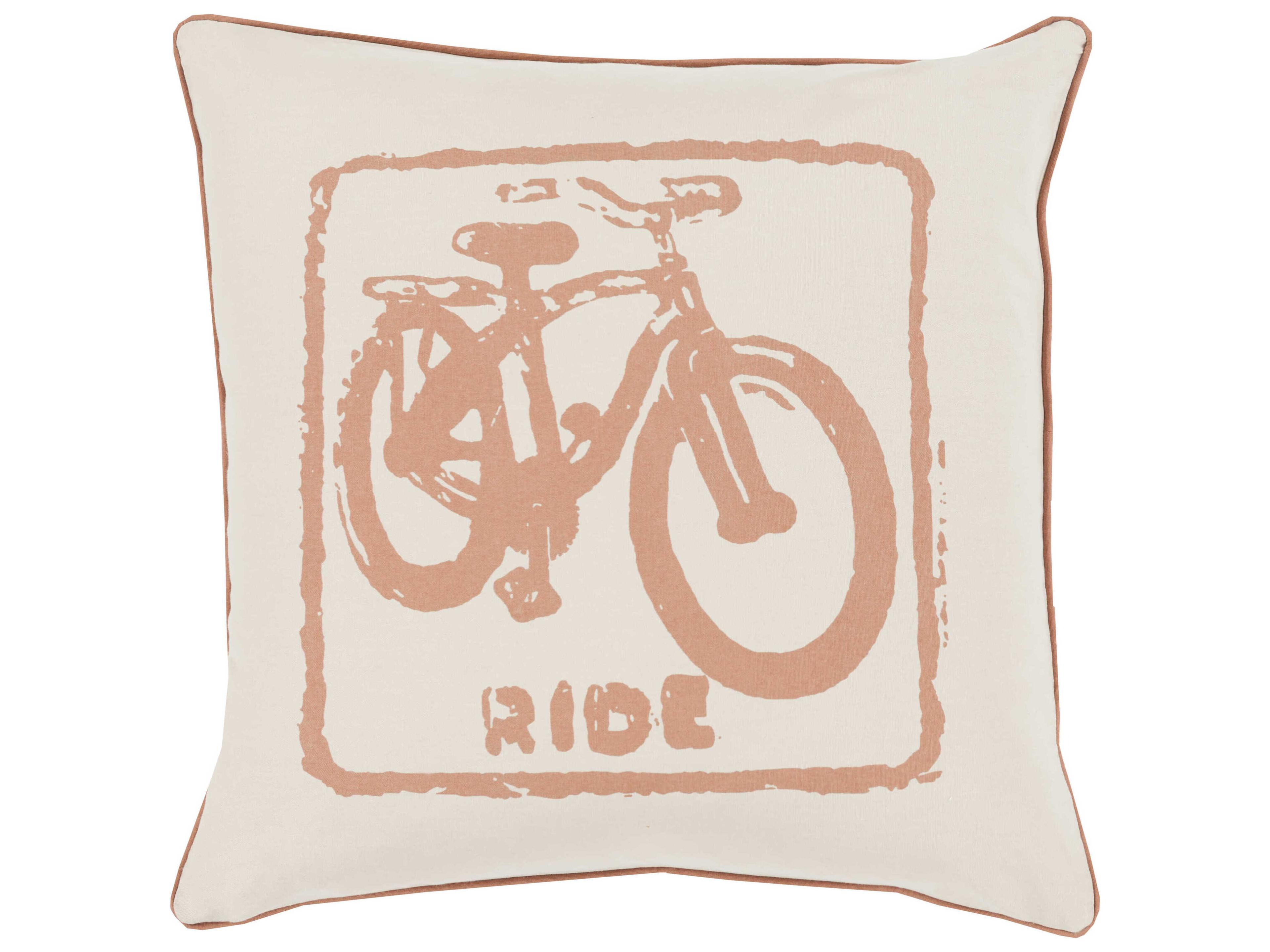 Big Kid Blocks Brown Pillow