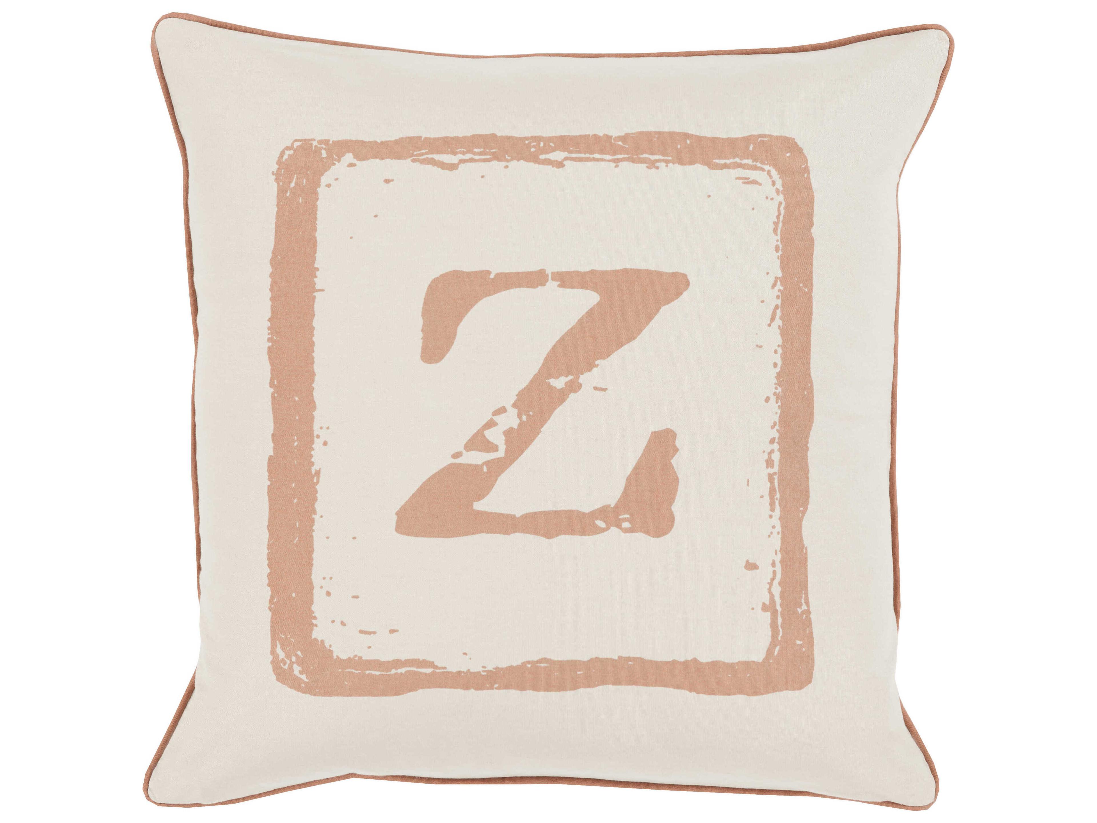 Big Kid Blocks Brown Pillow