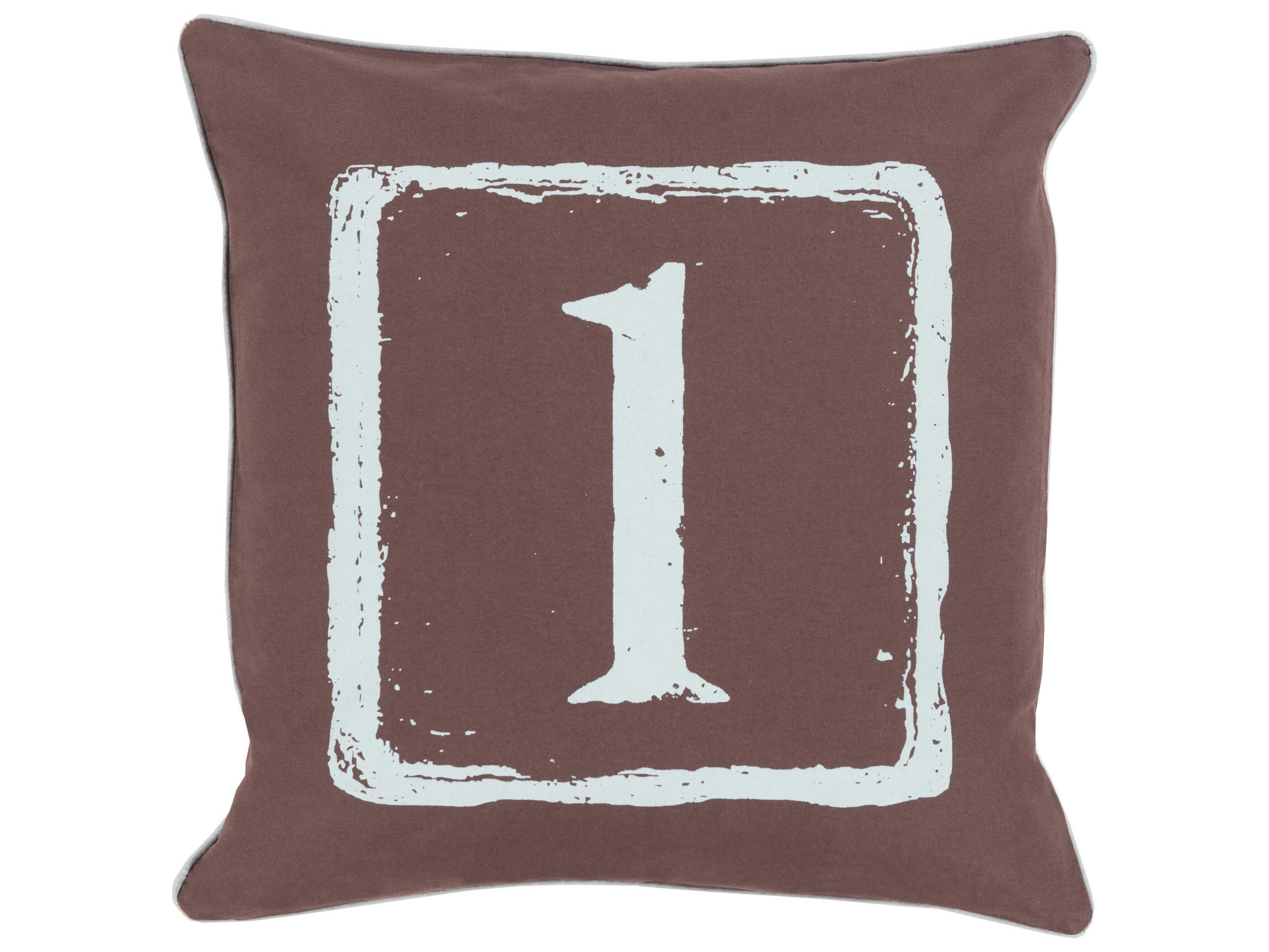 Big Kid Blocks Ice Blue Pillow