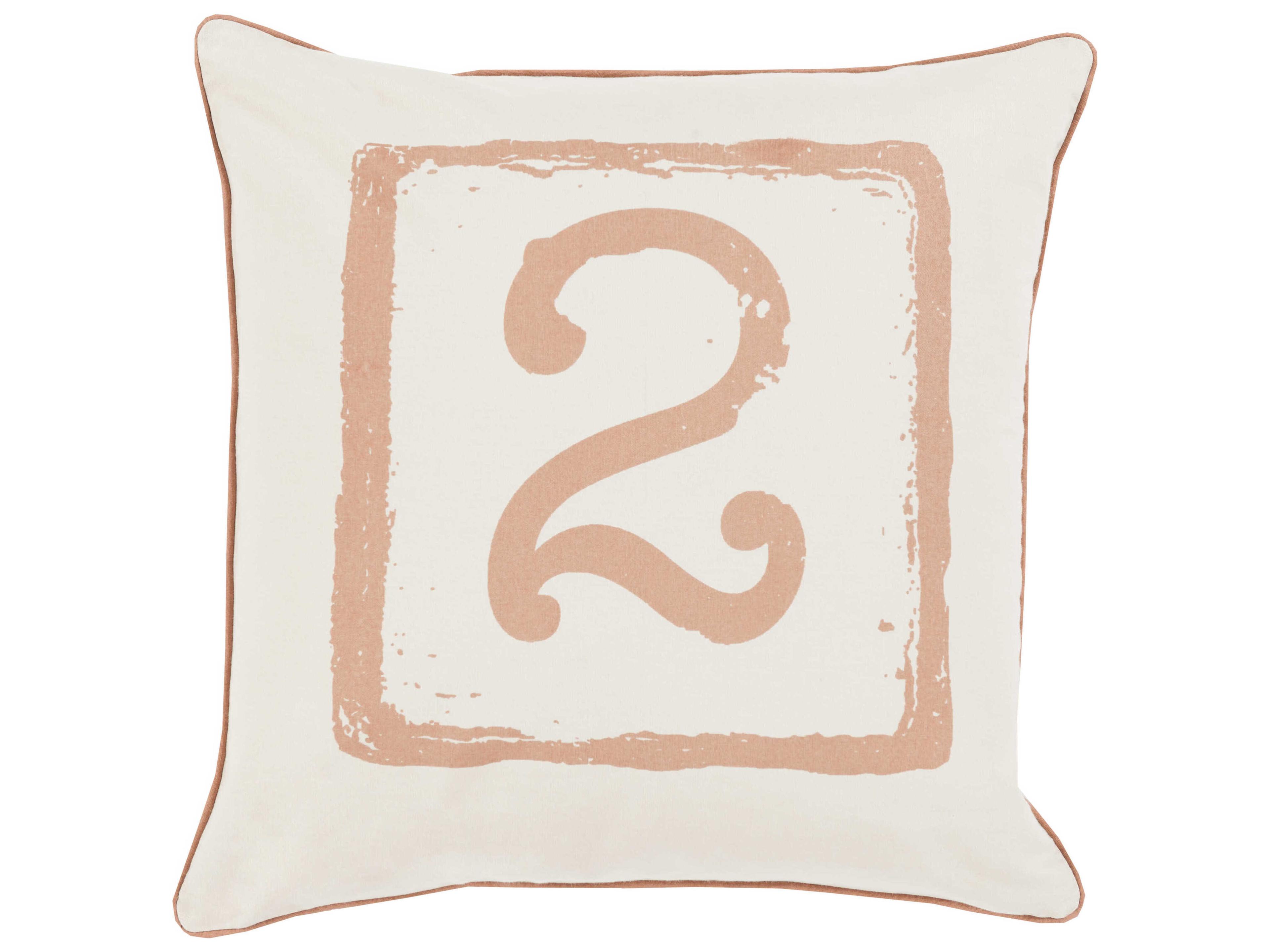 Big Kid Blocks Brown Pillow