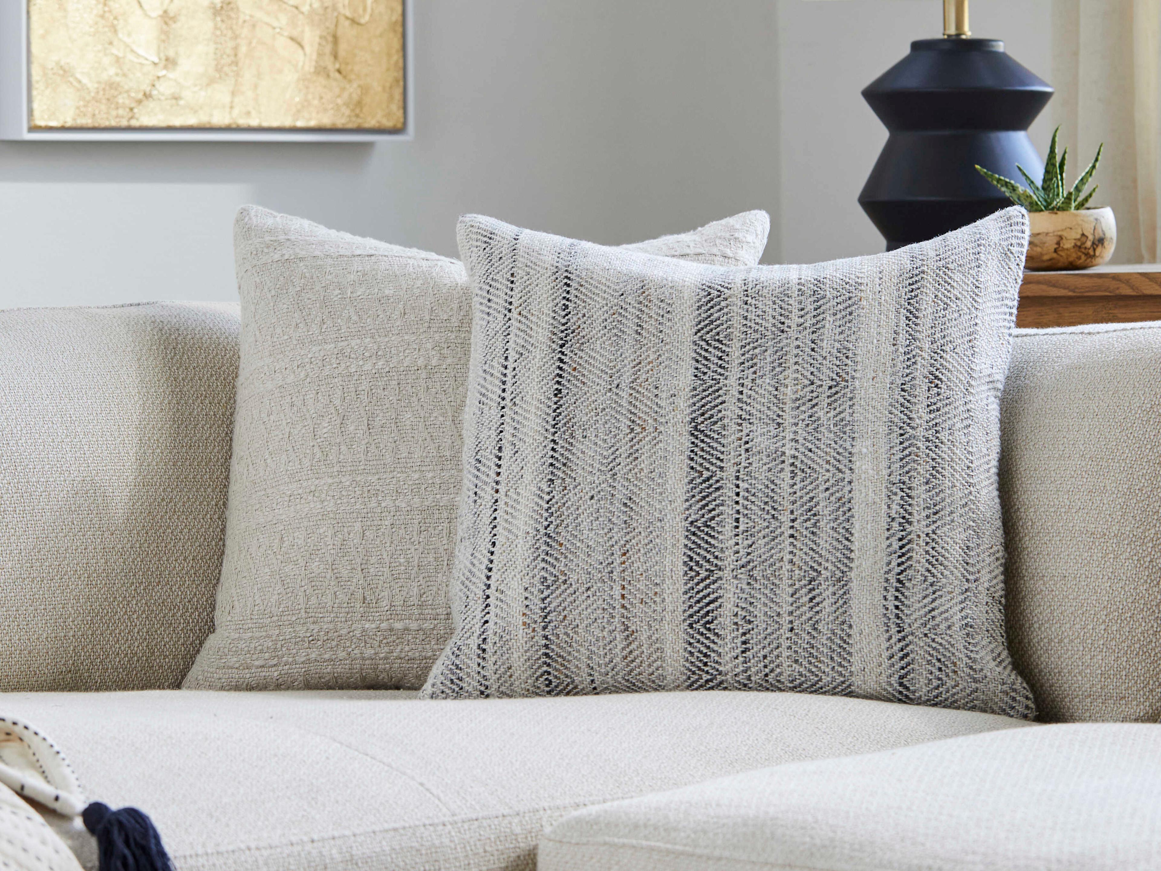 Surya Boulder Light Gray Pillow