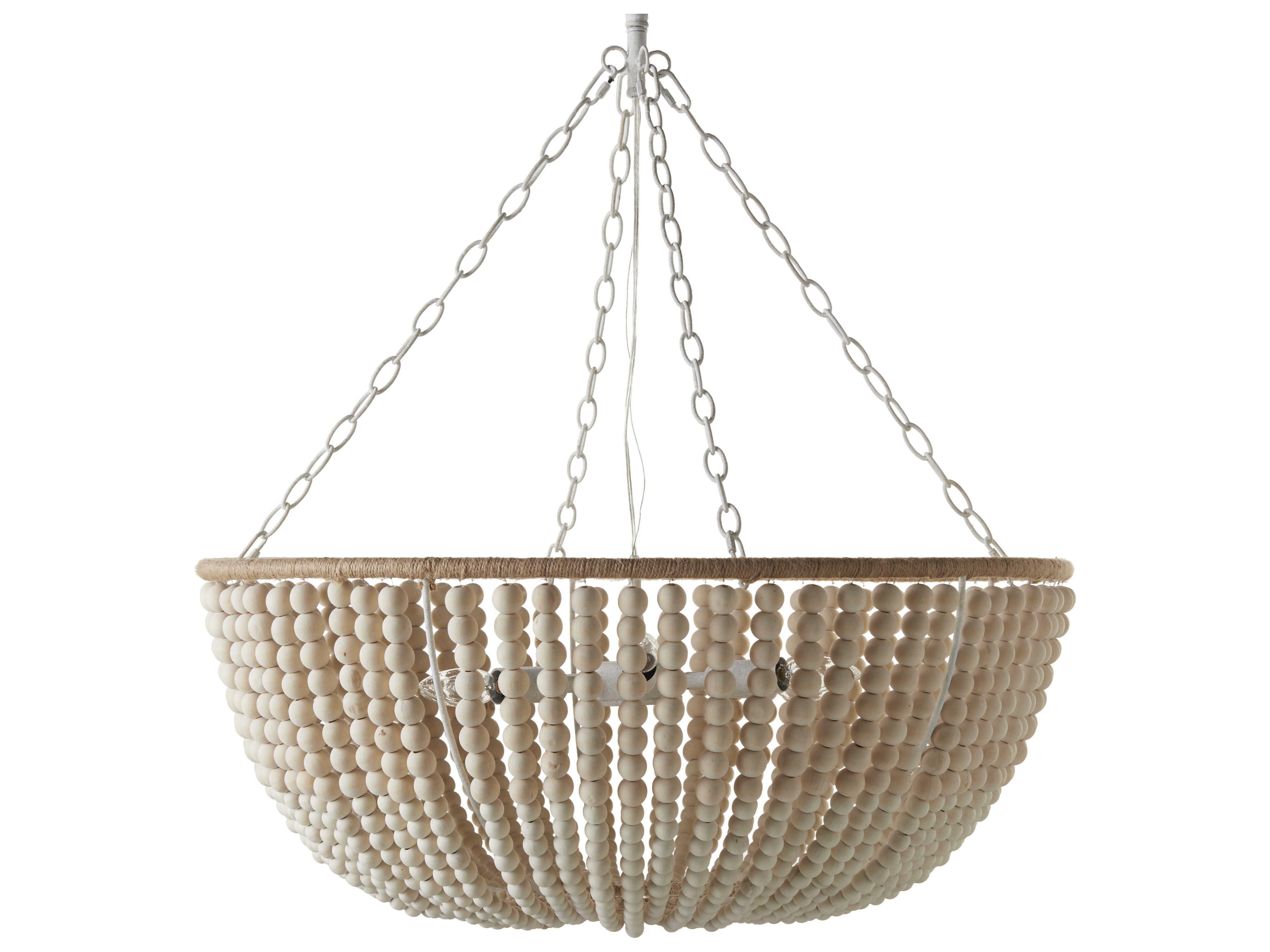 Belem 6-Light Cream Off White Pendant