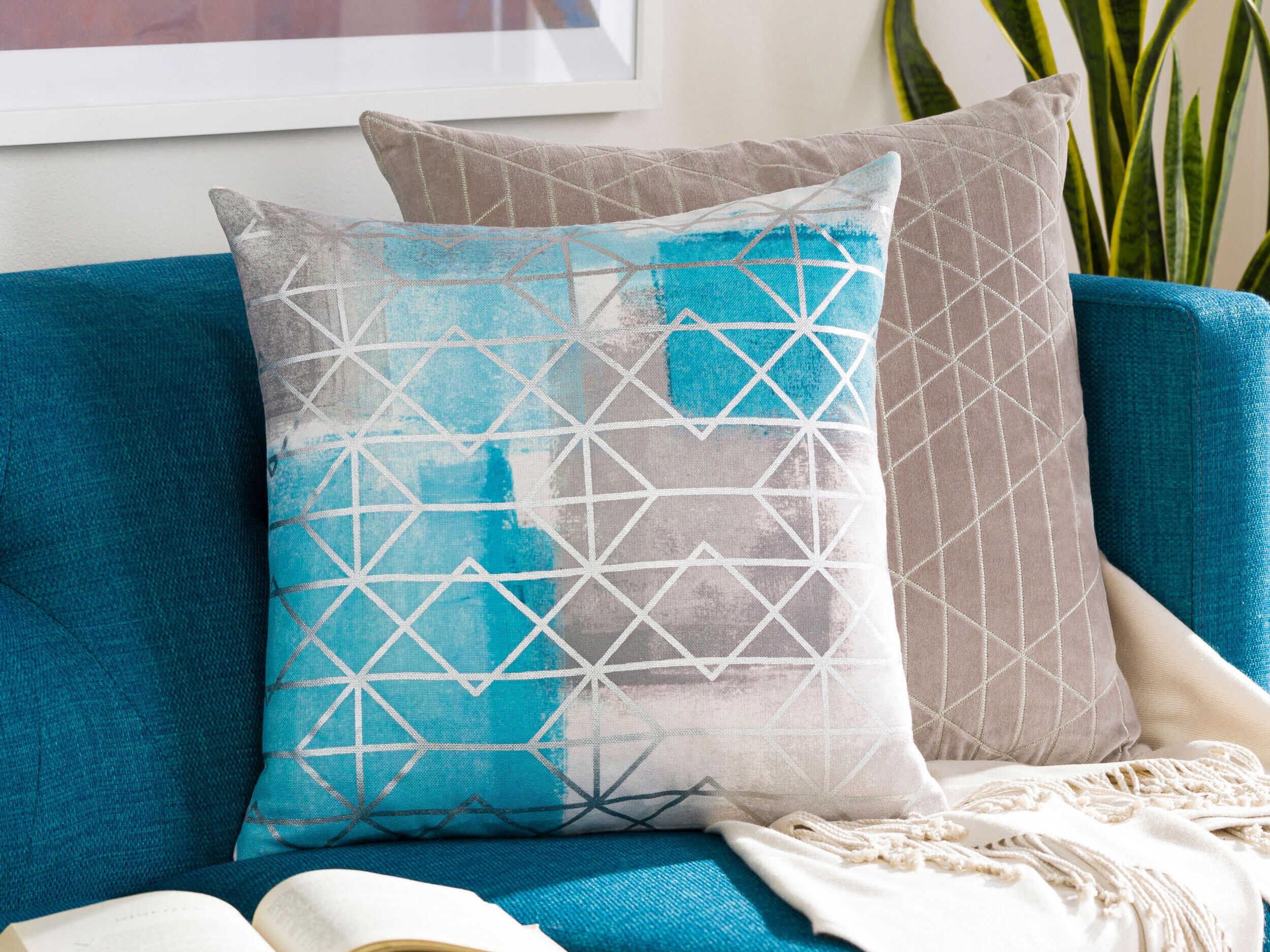 Surya Balliano White Pillow