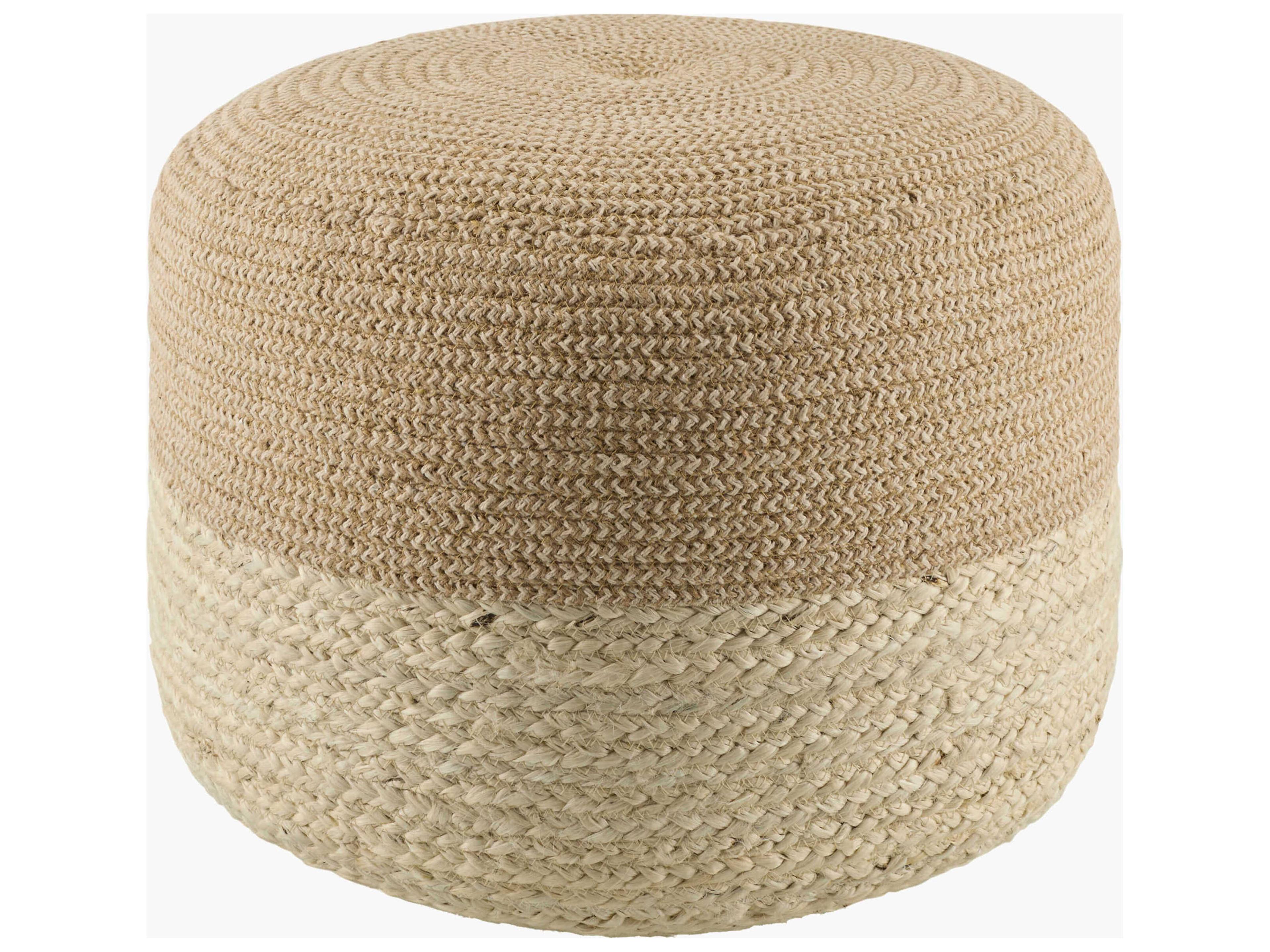 Barkley Beige Pouf