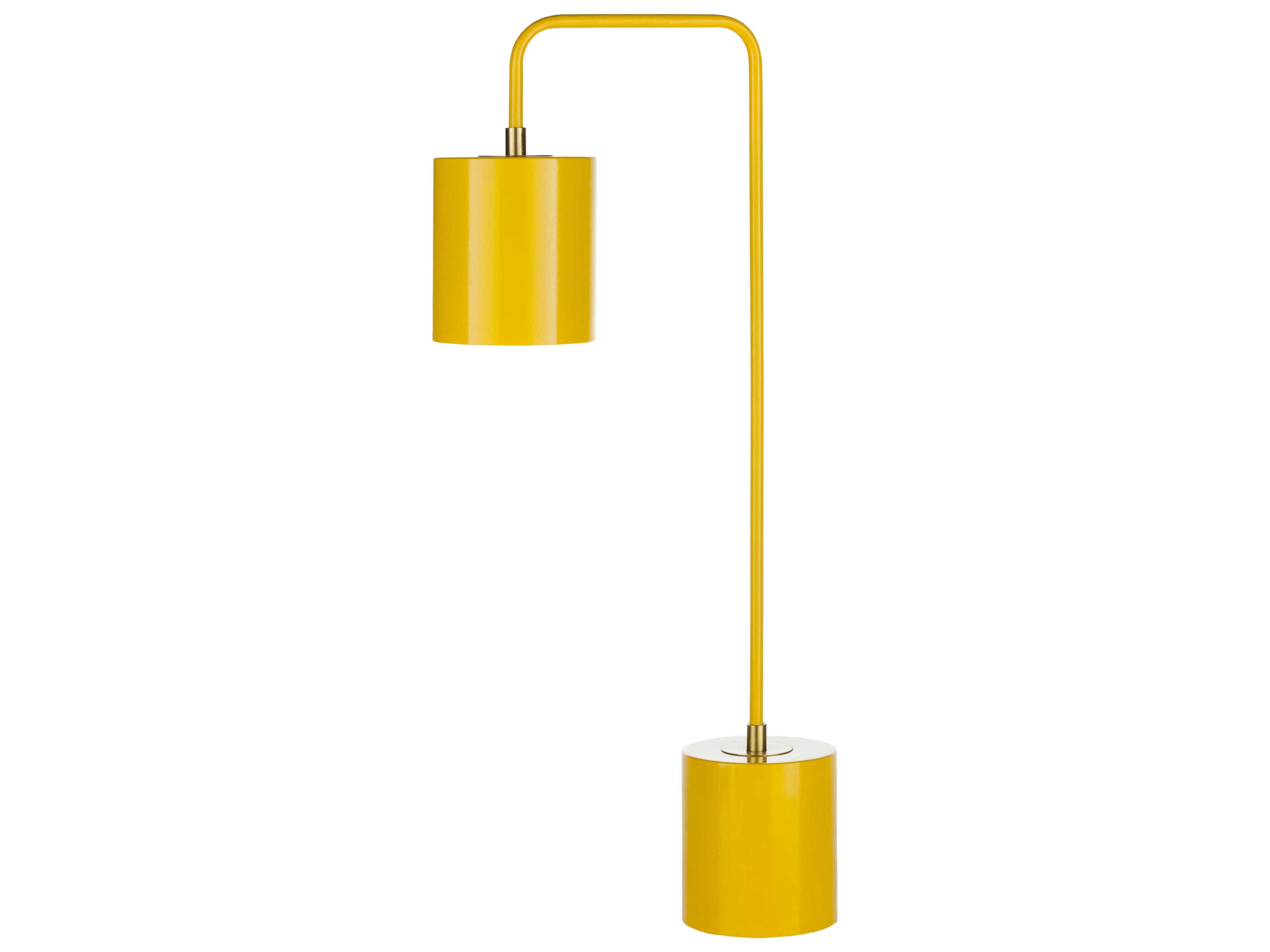 Boomer Metallic Brass Yellow Metal Desk Lamp