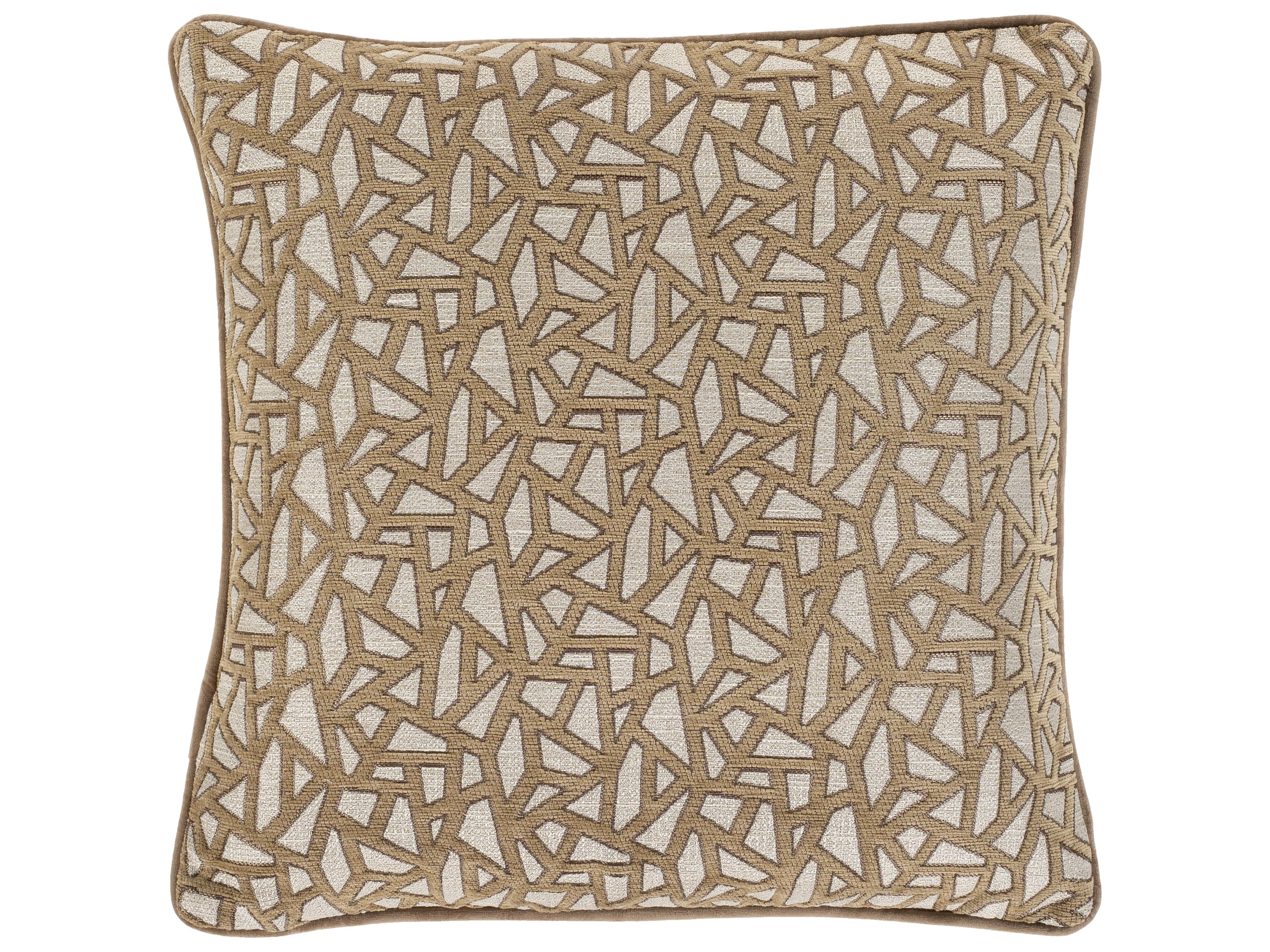 Surya Biming Light Brown Pillow