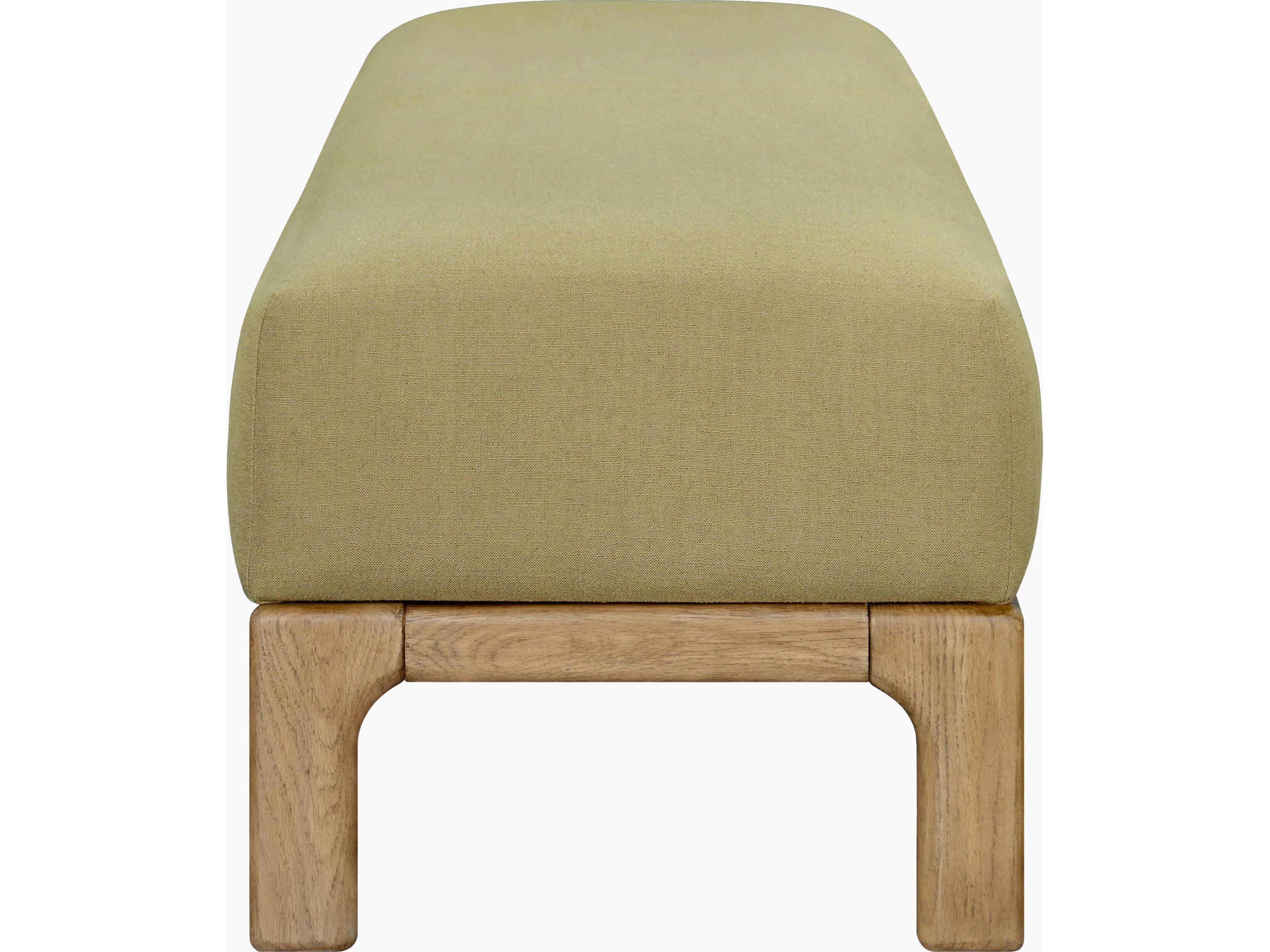 Surya Becki Owens Bradly Olive Green Upholstered Accent Bench