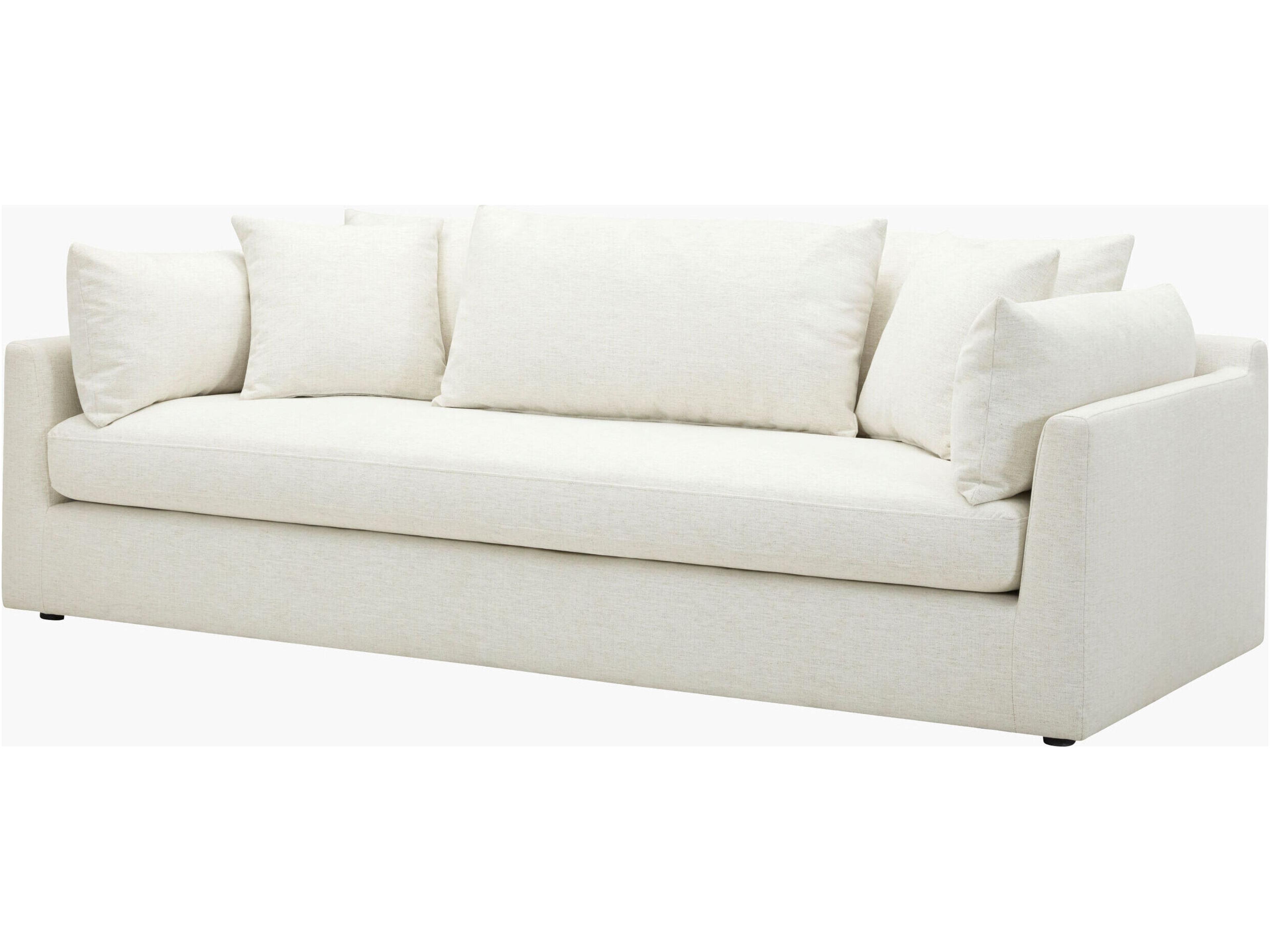 Becki Owens Capitola Black White Upholstered Sofa