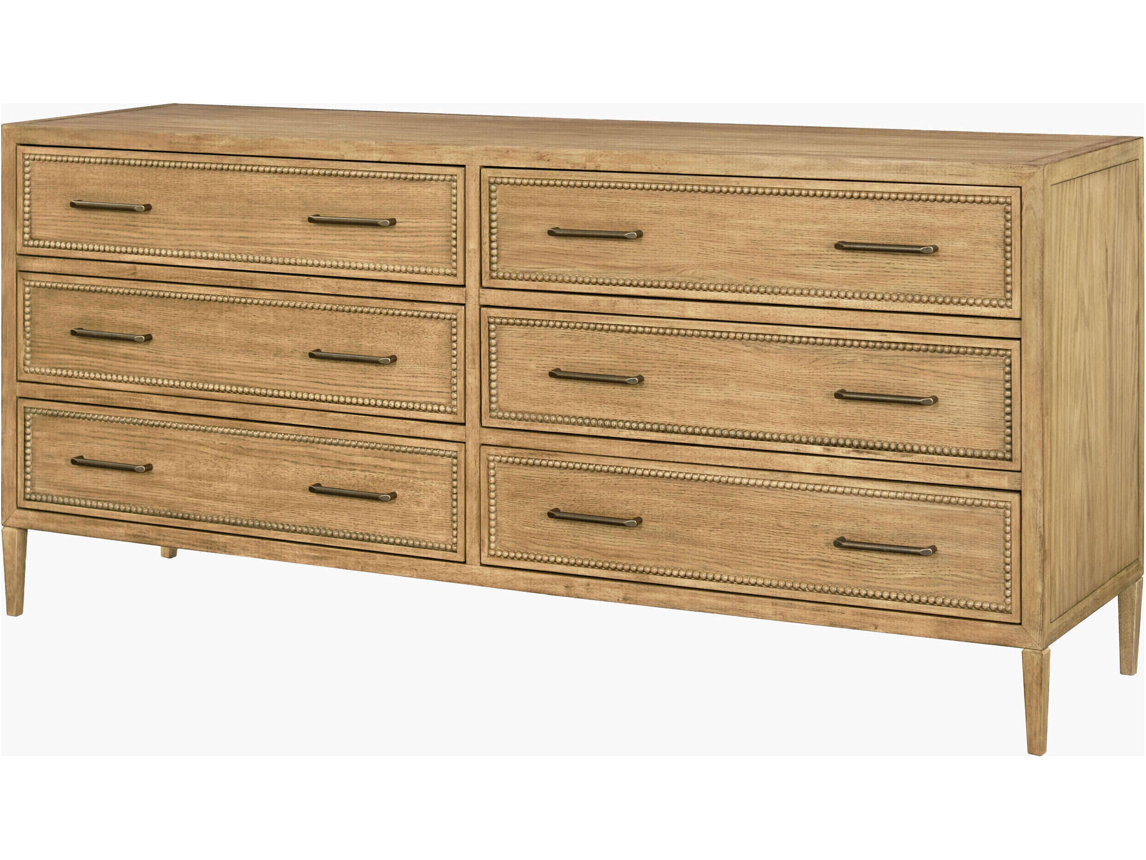 Becki Owens Hermosa 6-Drawers Oak Wood Double Dresser