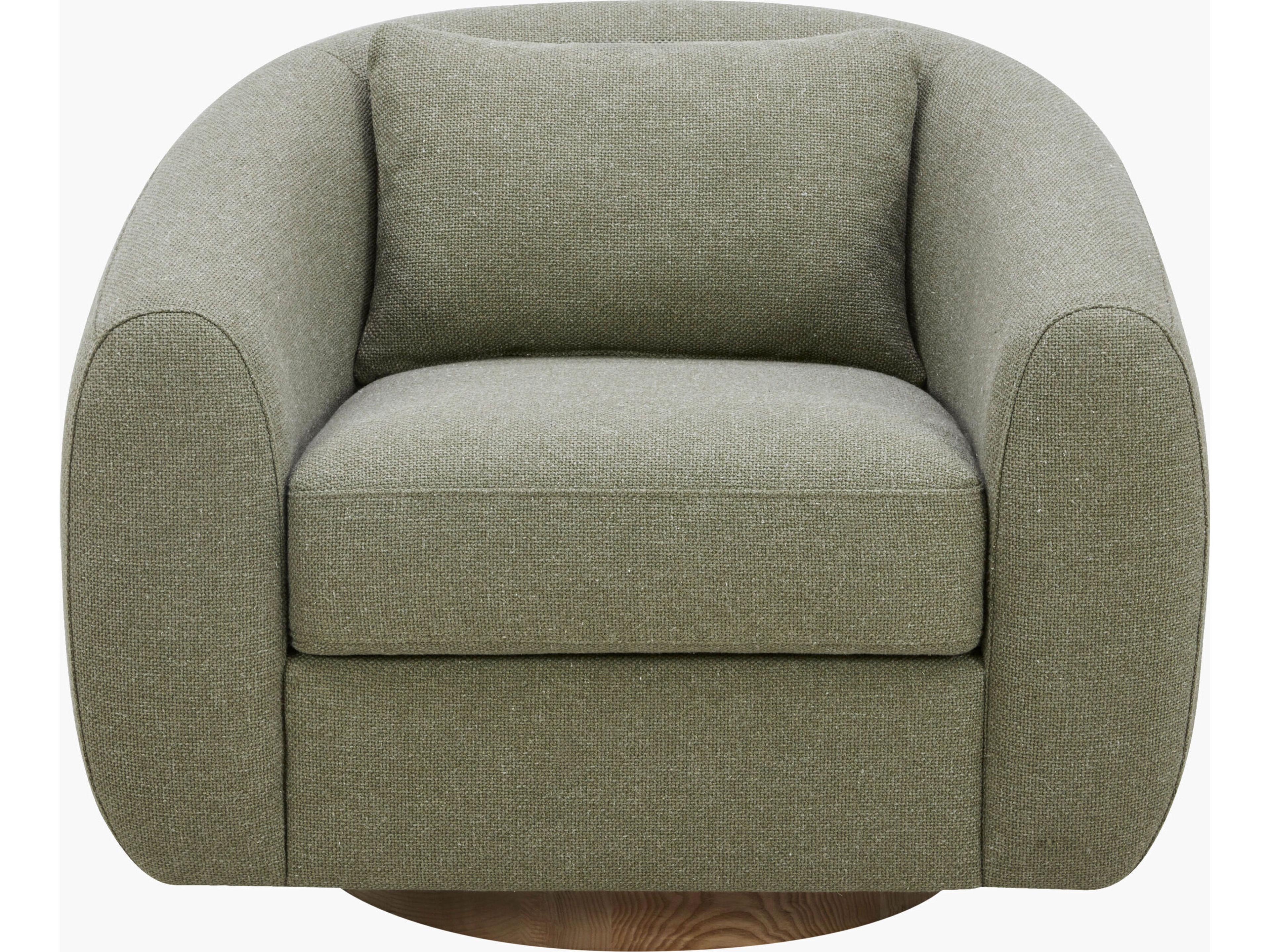 Surya Becki Owens Loma Swivel Green Accent Chair