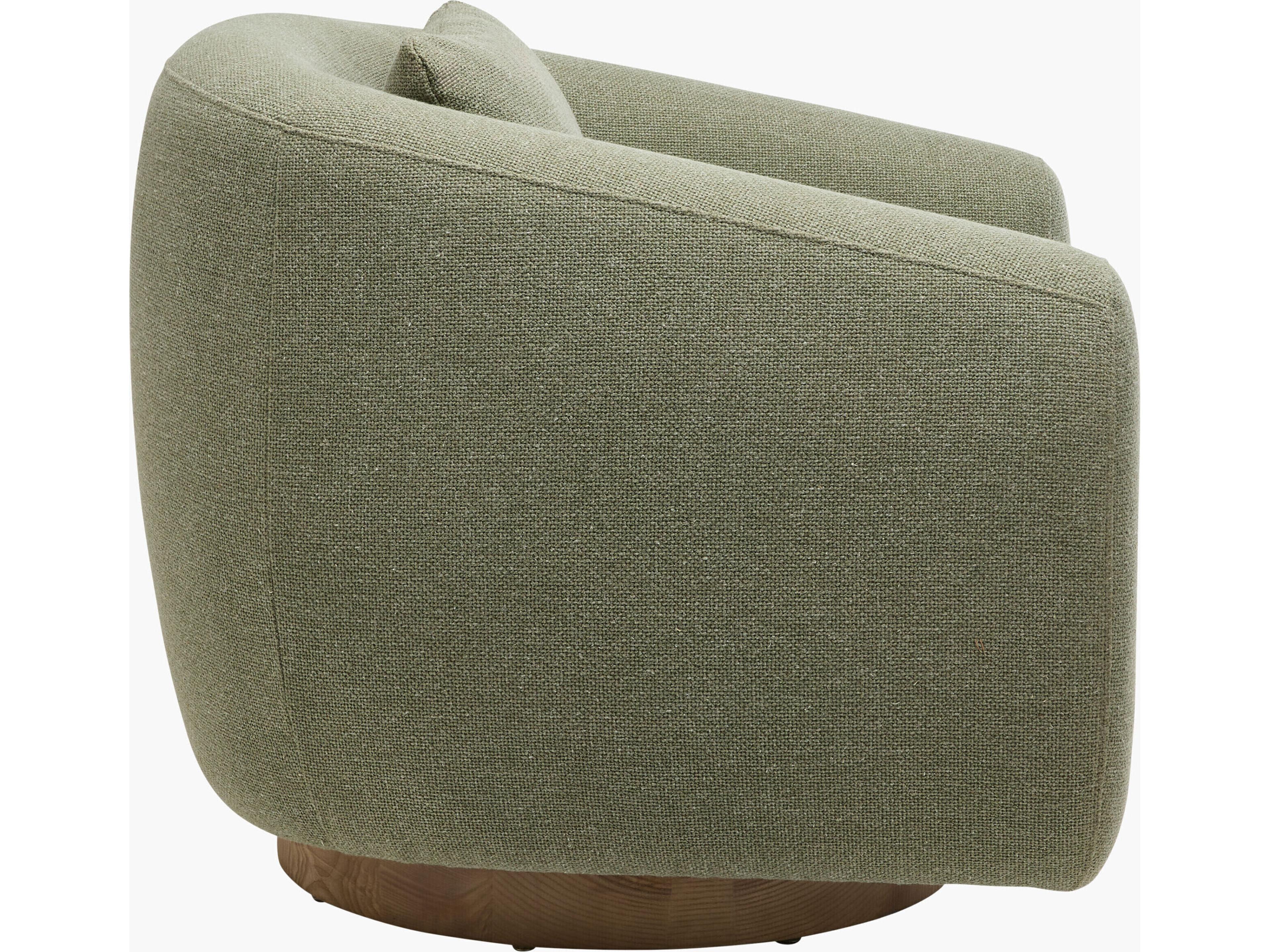 Surya Becki Owens Loma Swivel Green Accent Chair