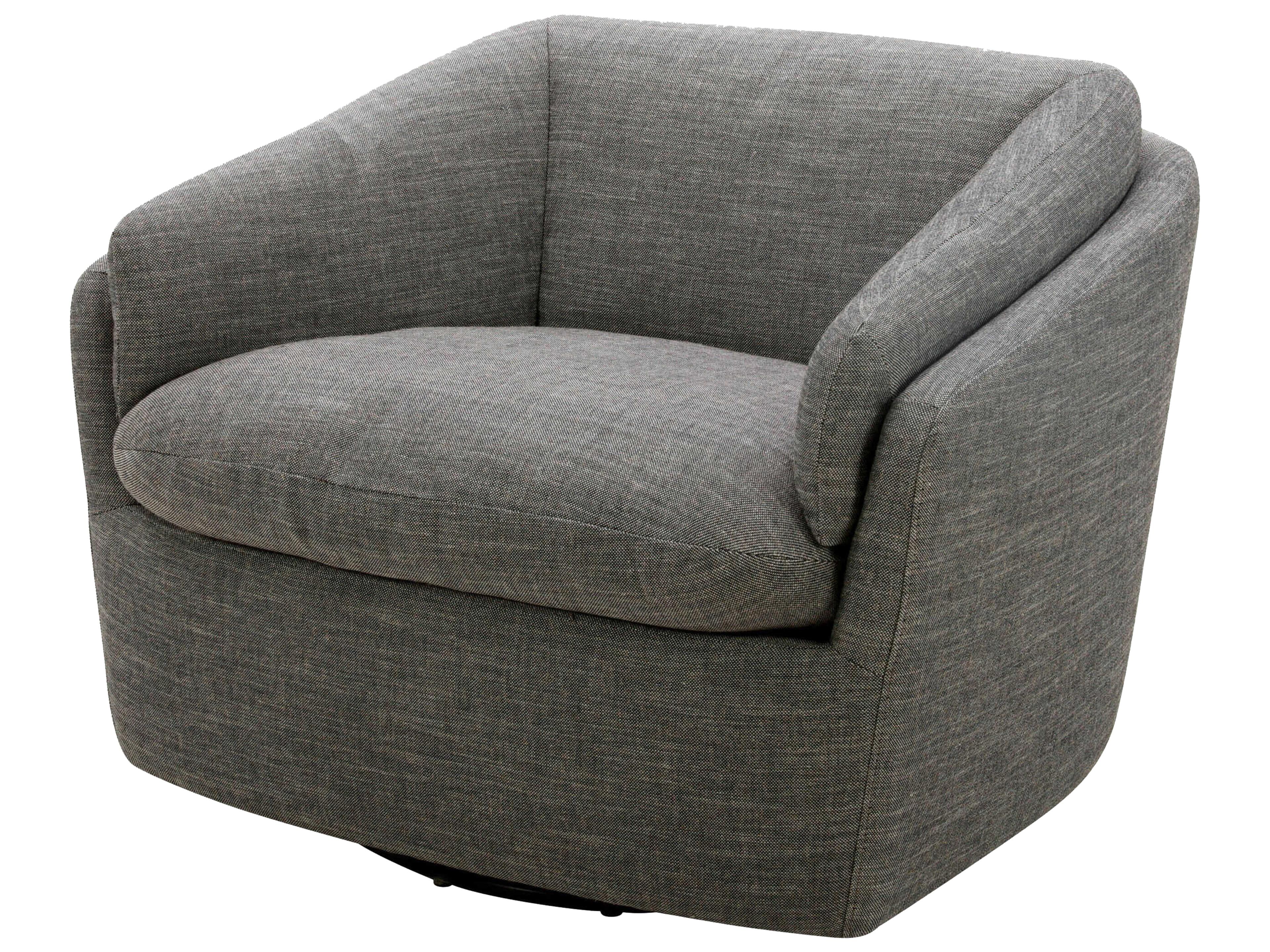 Torrey Swivel Gray Accent Chair