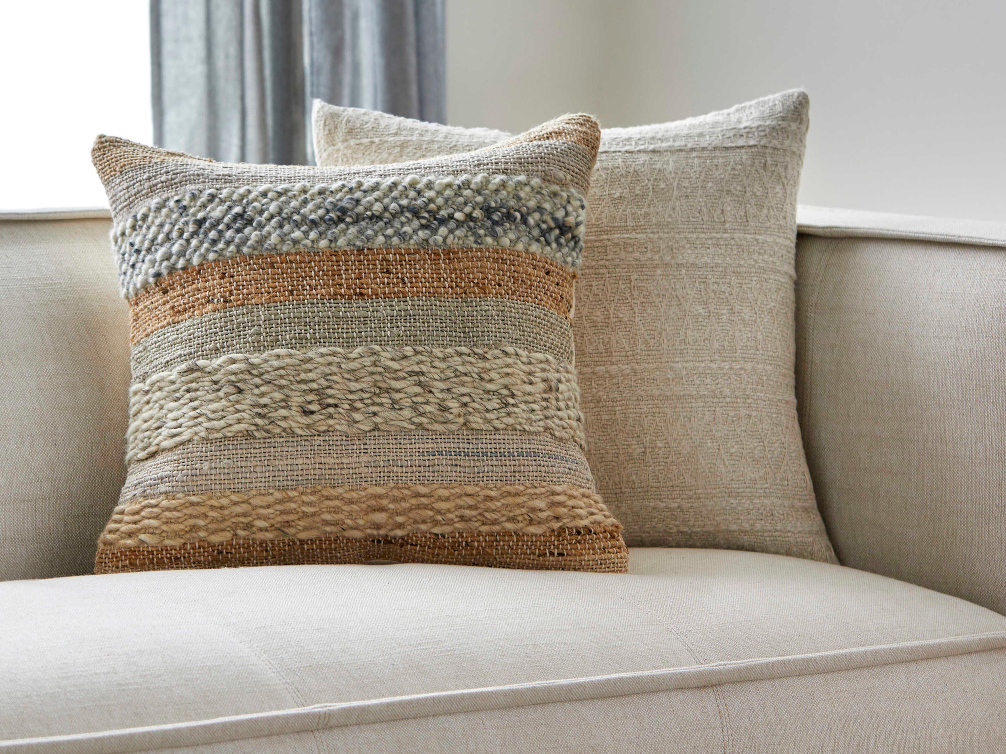 Surya Boundary Beige Pillow