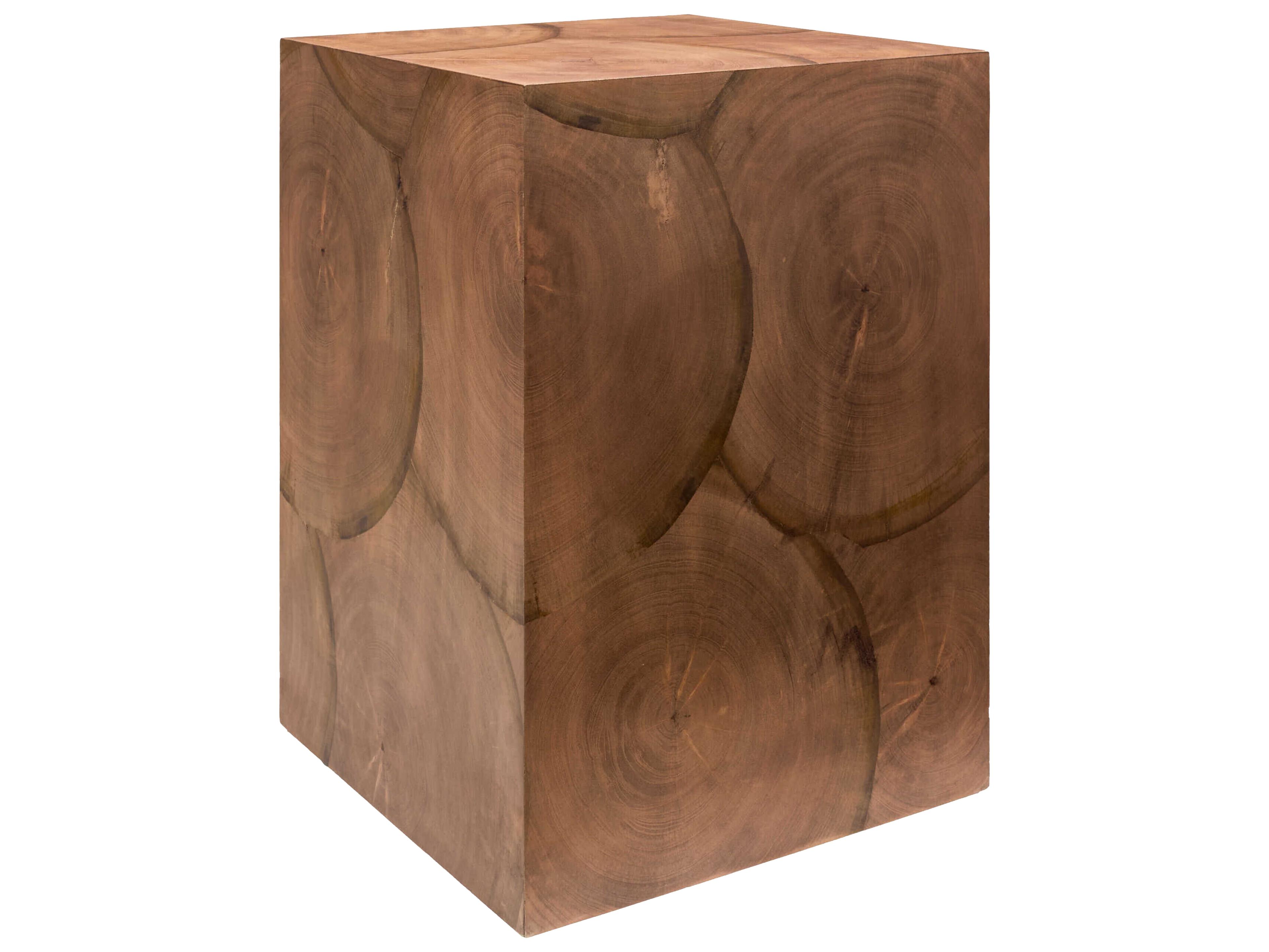Brax Square Wood Brown End Table