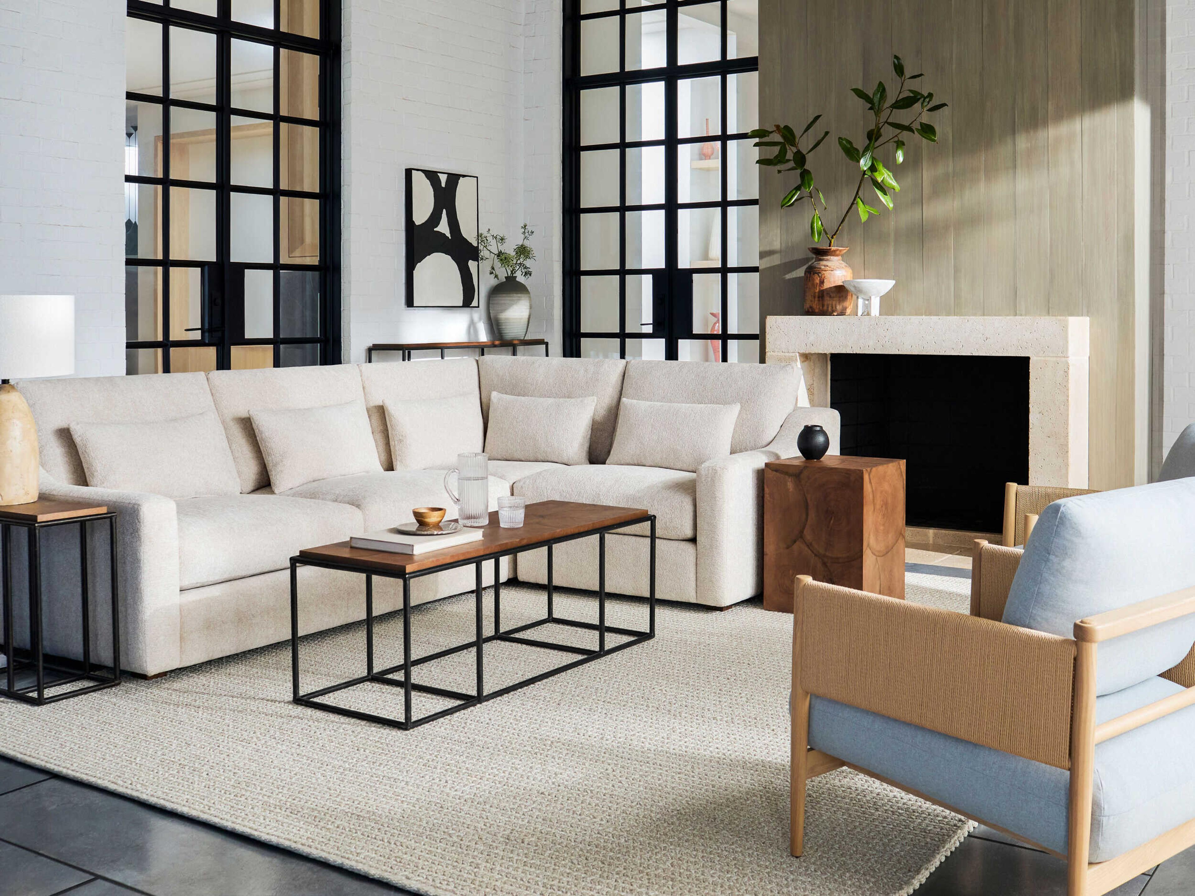 Surya Brax Square Wood Brown End Table