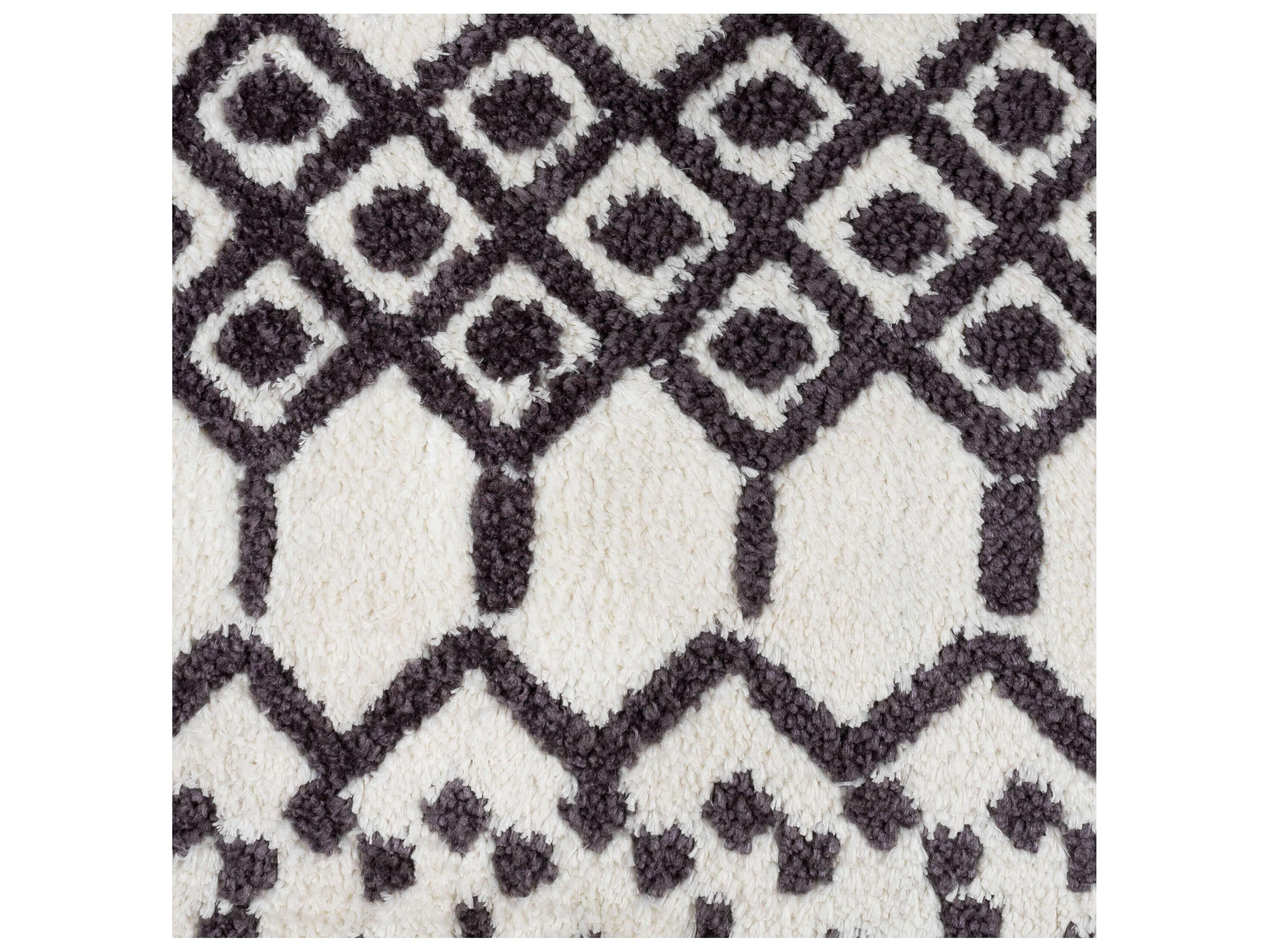 Surya Braith Charcoal / Light Beige / Cream Pillow