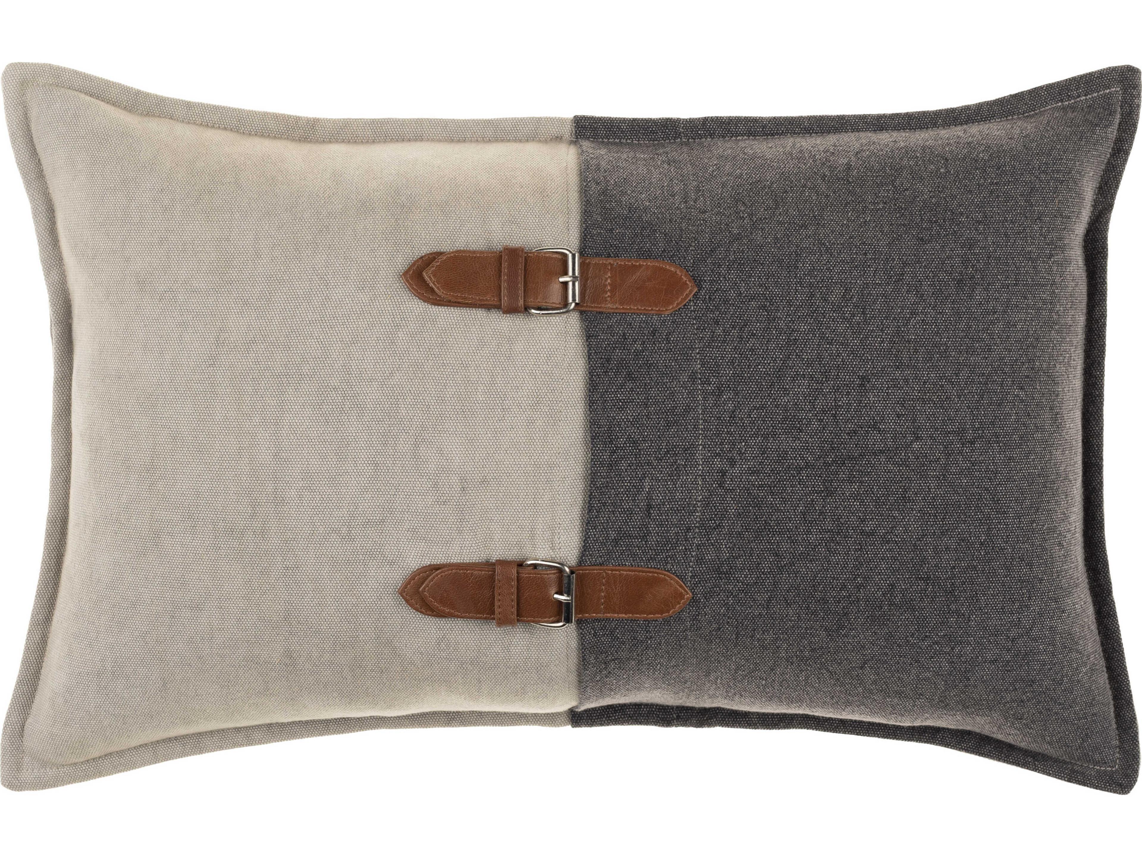 Branson Medium Gray / Black / Brown Pillow