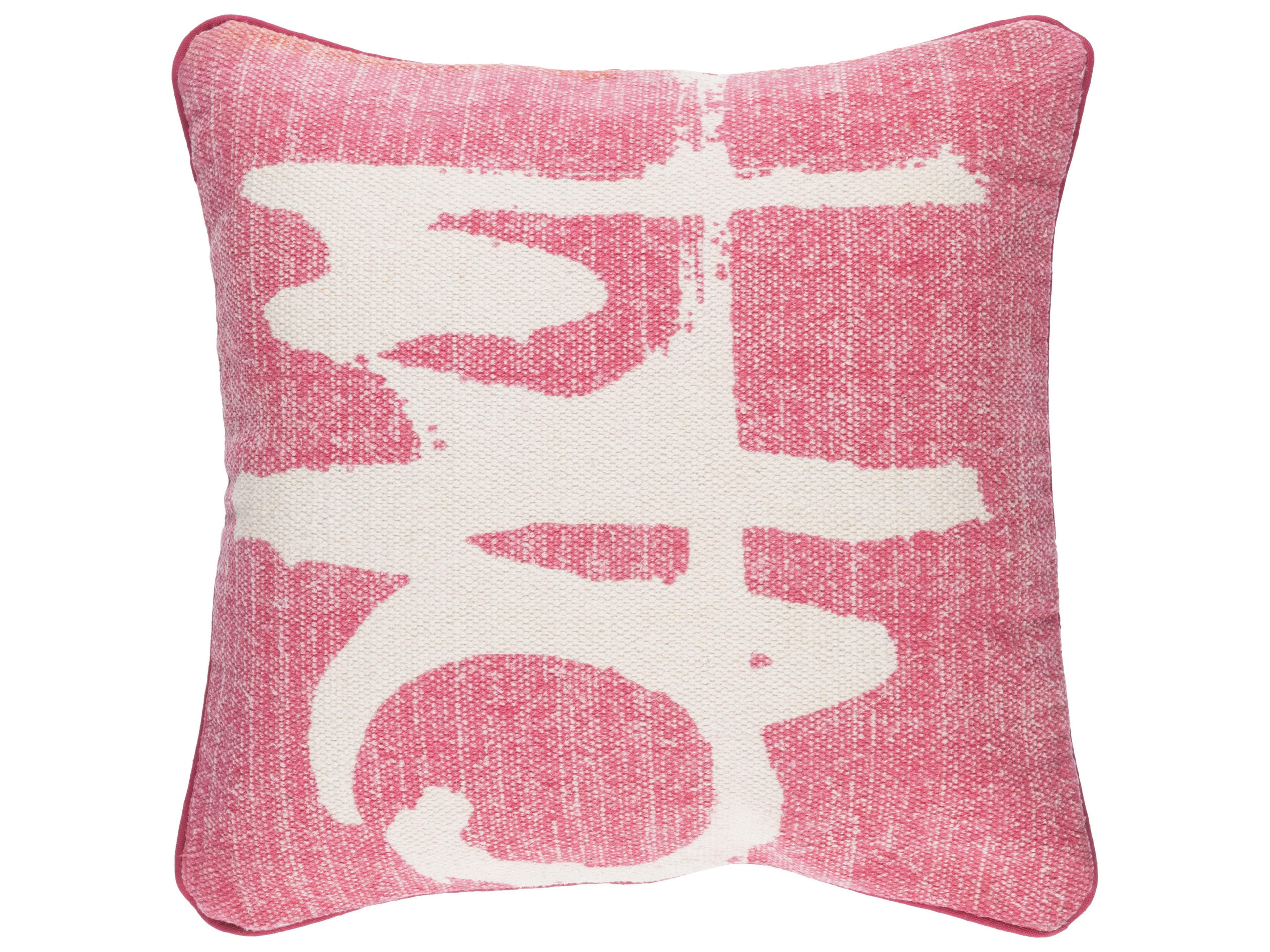 Surya Bristle Pink Pillow