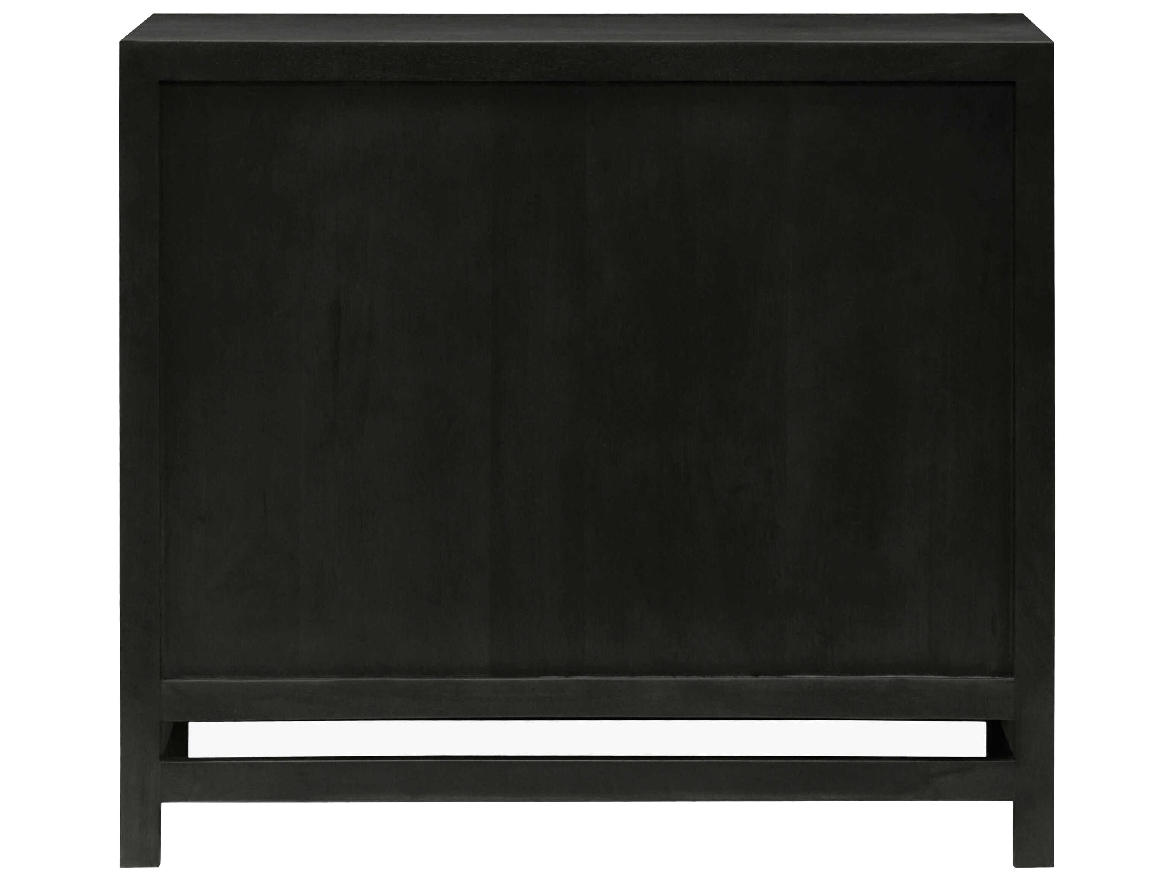 Surya Byron Black Mango Wood Accent Cabinet