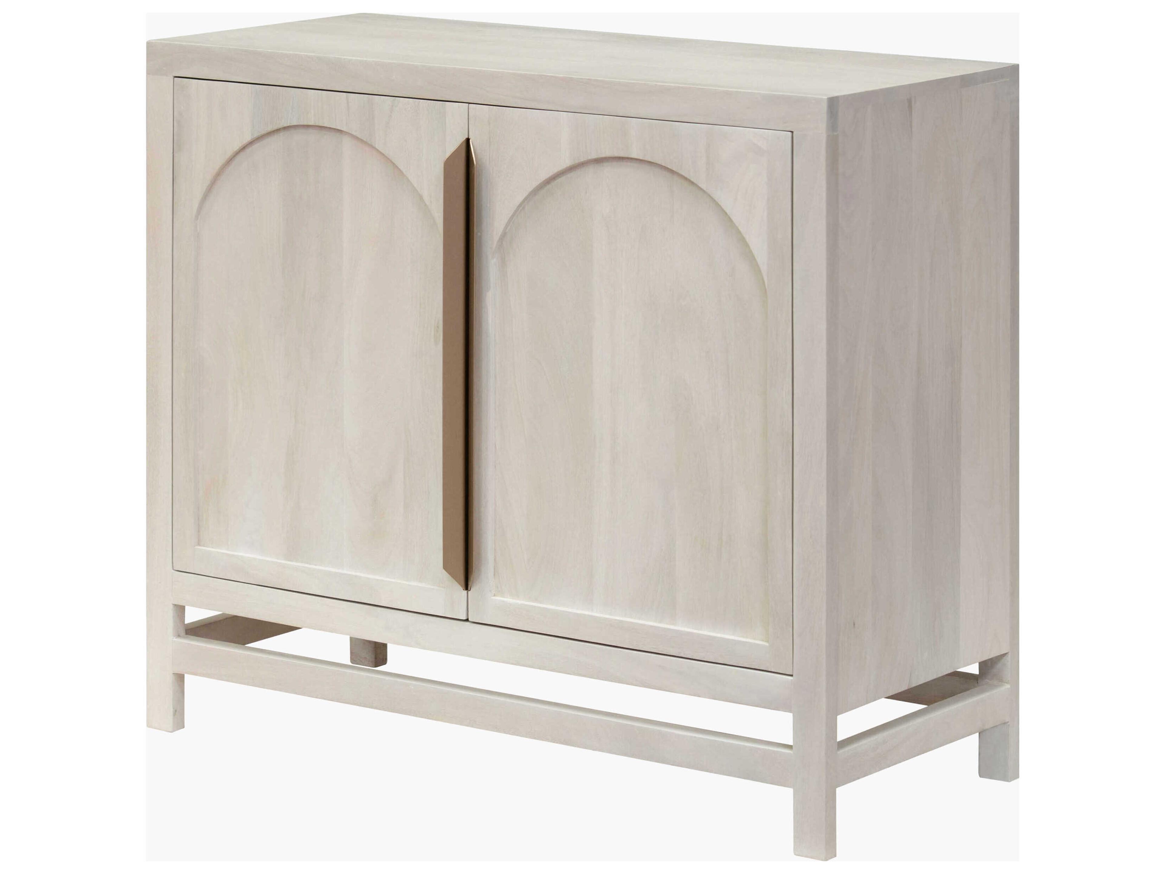 Byron White Mango Wood Accent Cabinet